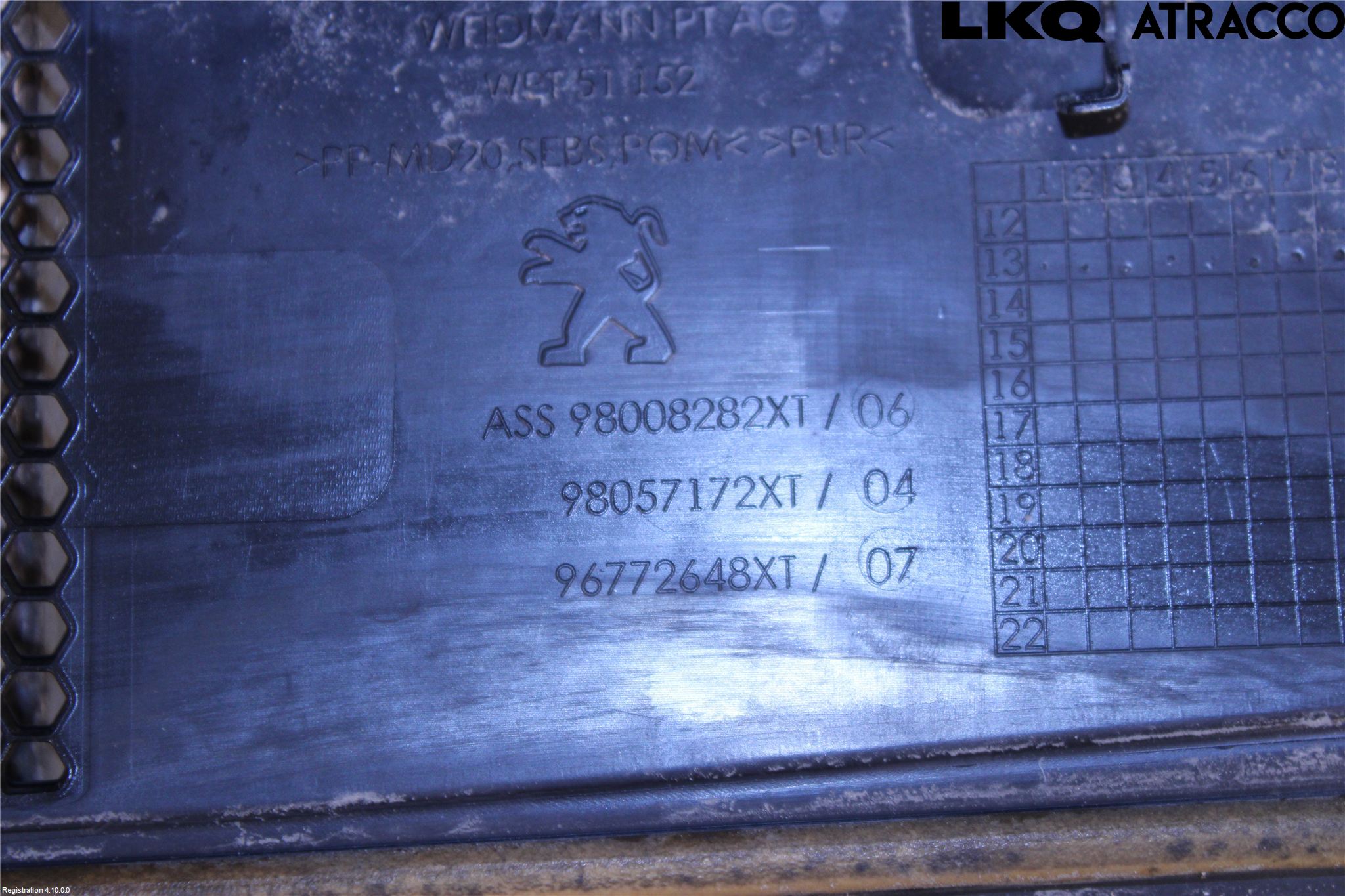 Peugeot 308 14-21 Torpedplåt-Torpedplast