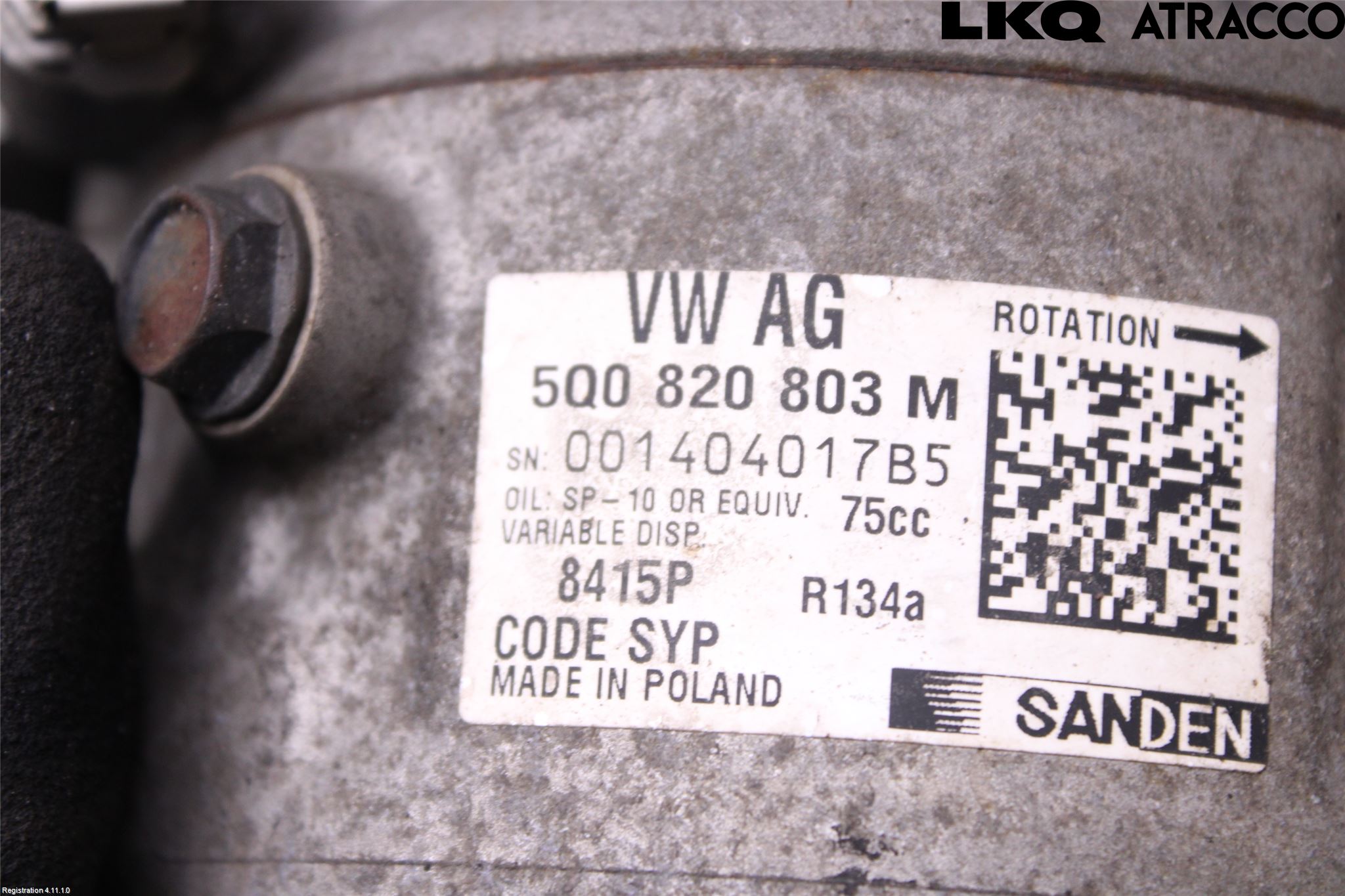 Volkswagen VW CADDY 16-20 Ac Kompressor