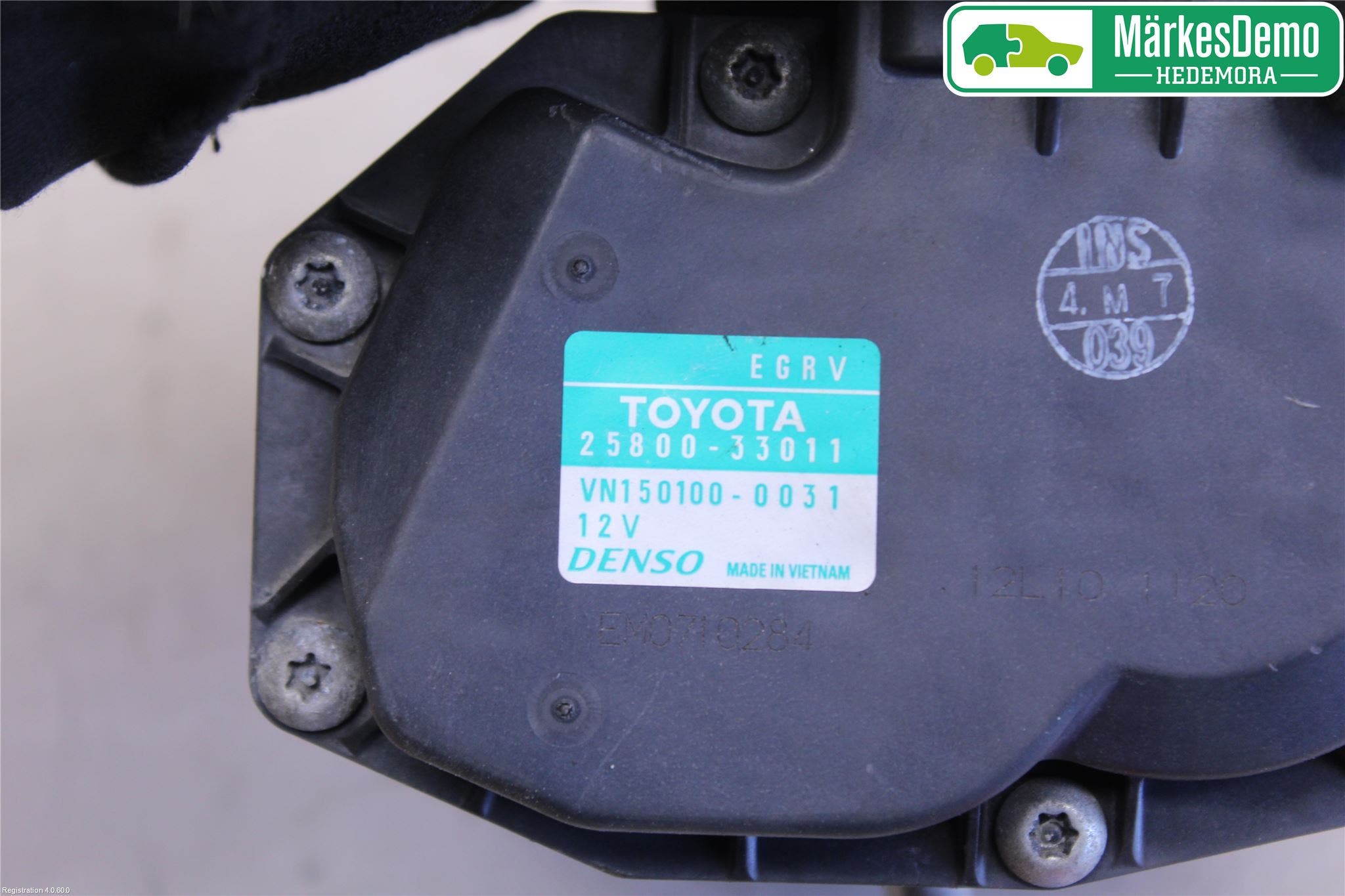 Toyota AURIS 10-12 Egr Ventil