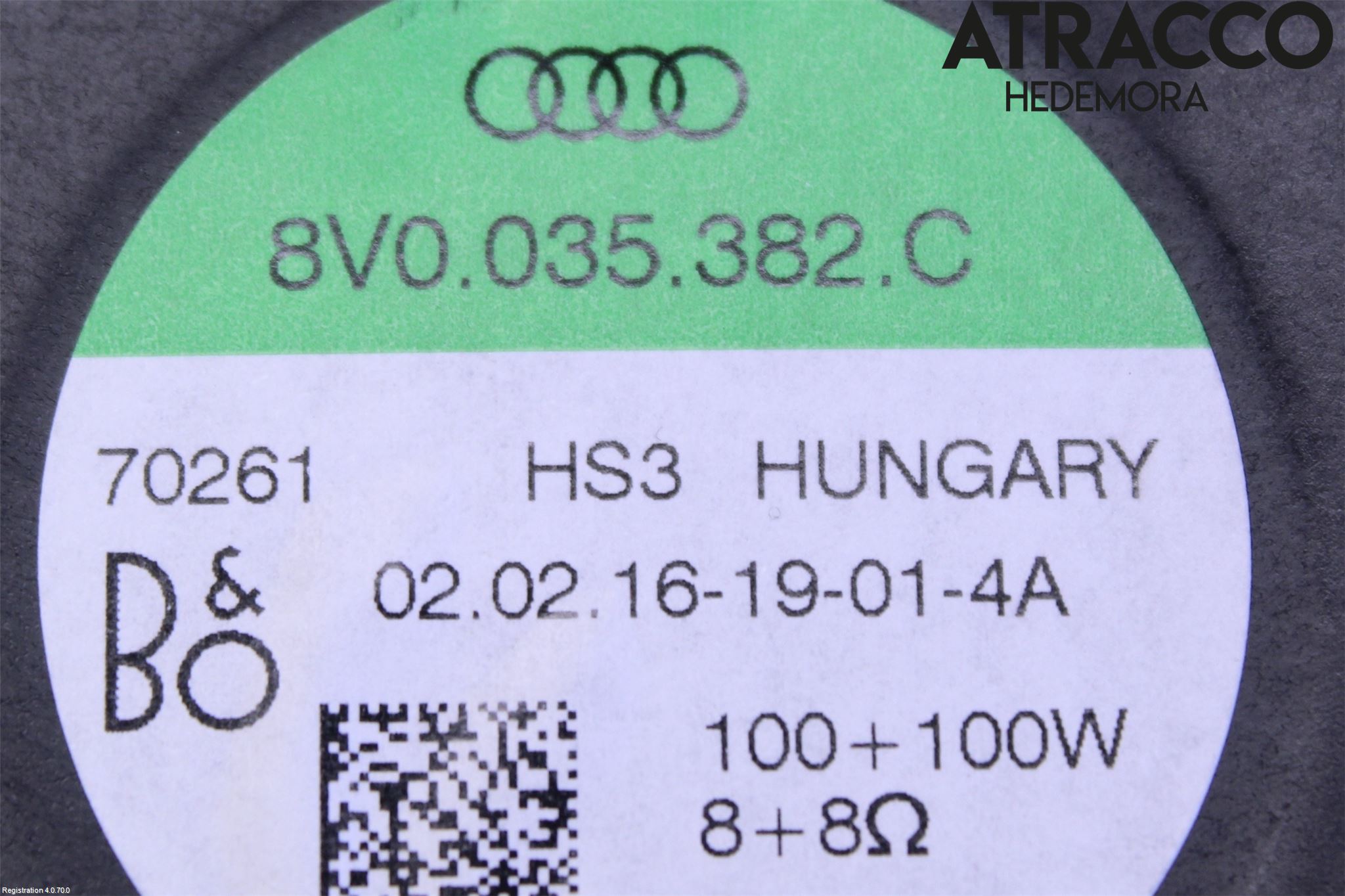 Audi A3/S3 8V 13-20 Högtalare