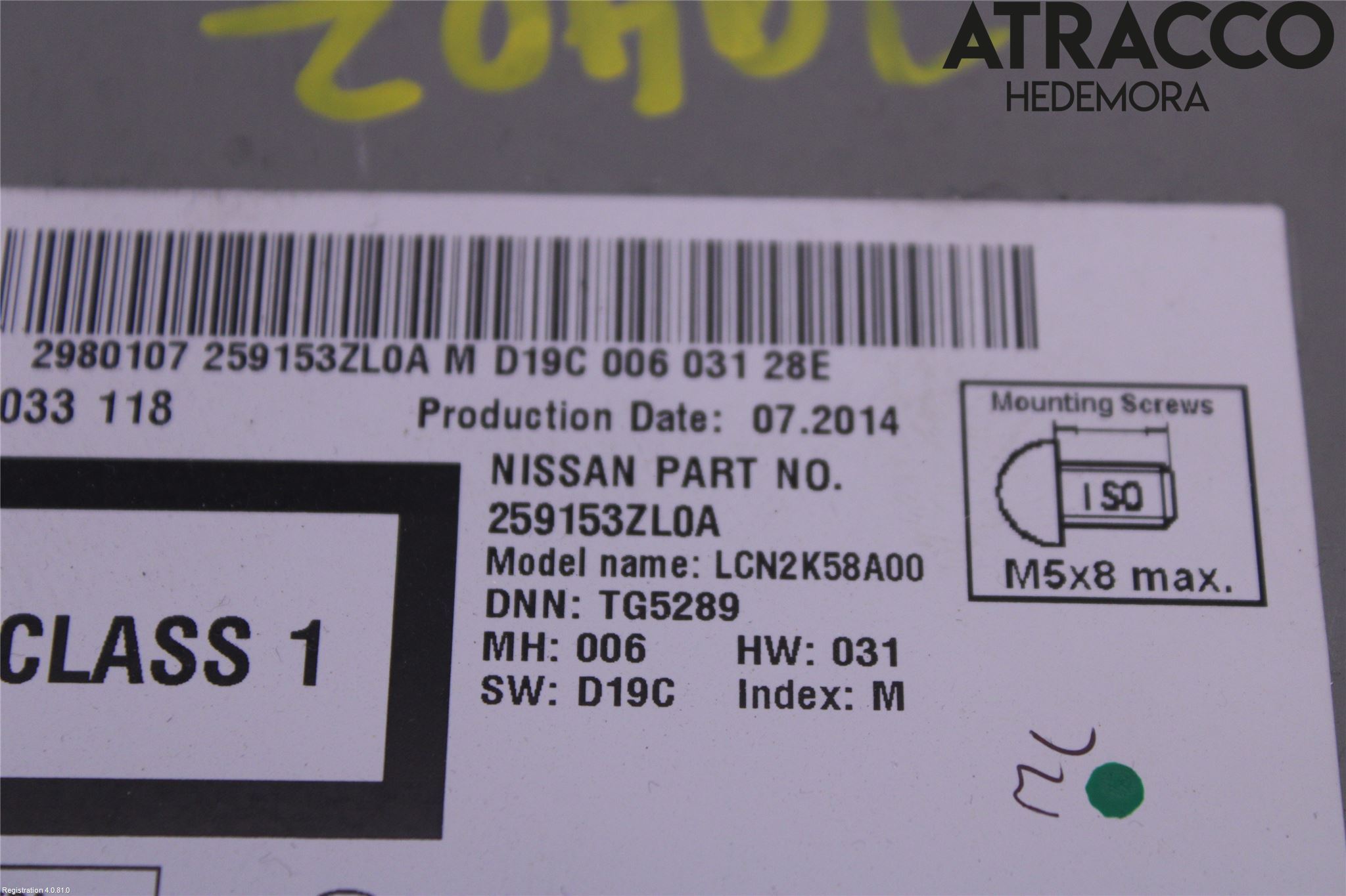 Nissan PULSAR Cd Radio - Multimediapanel