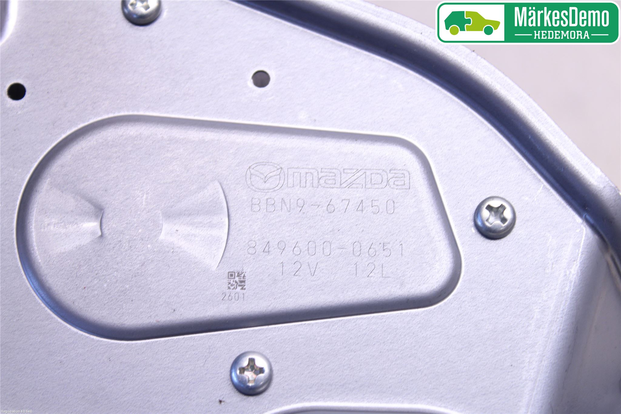 Mazda 3 II 09-13 Torkarmotor Baklucka
