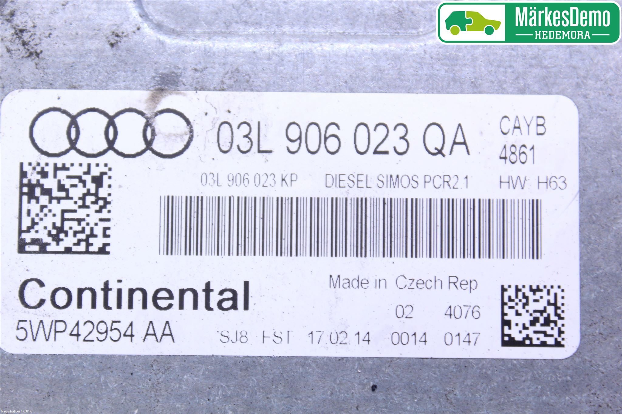 Audi A1/S1 11-18 Styrenhet Insprut Bensin