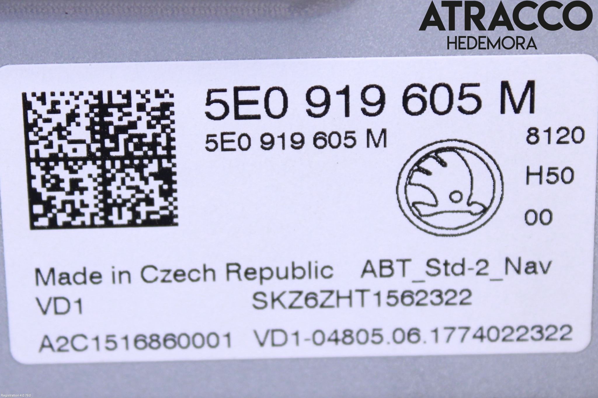 Skoda OCTAVIA (5E) 13-20 Multifunktionsdisplay