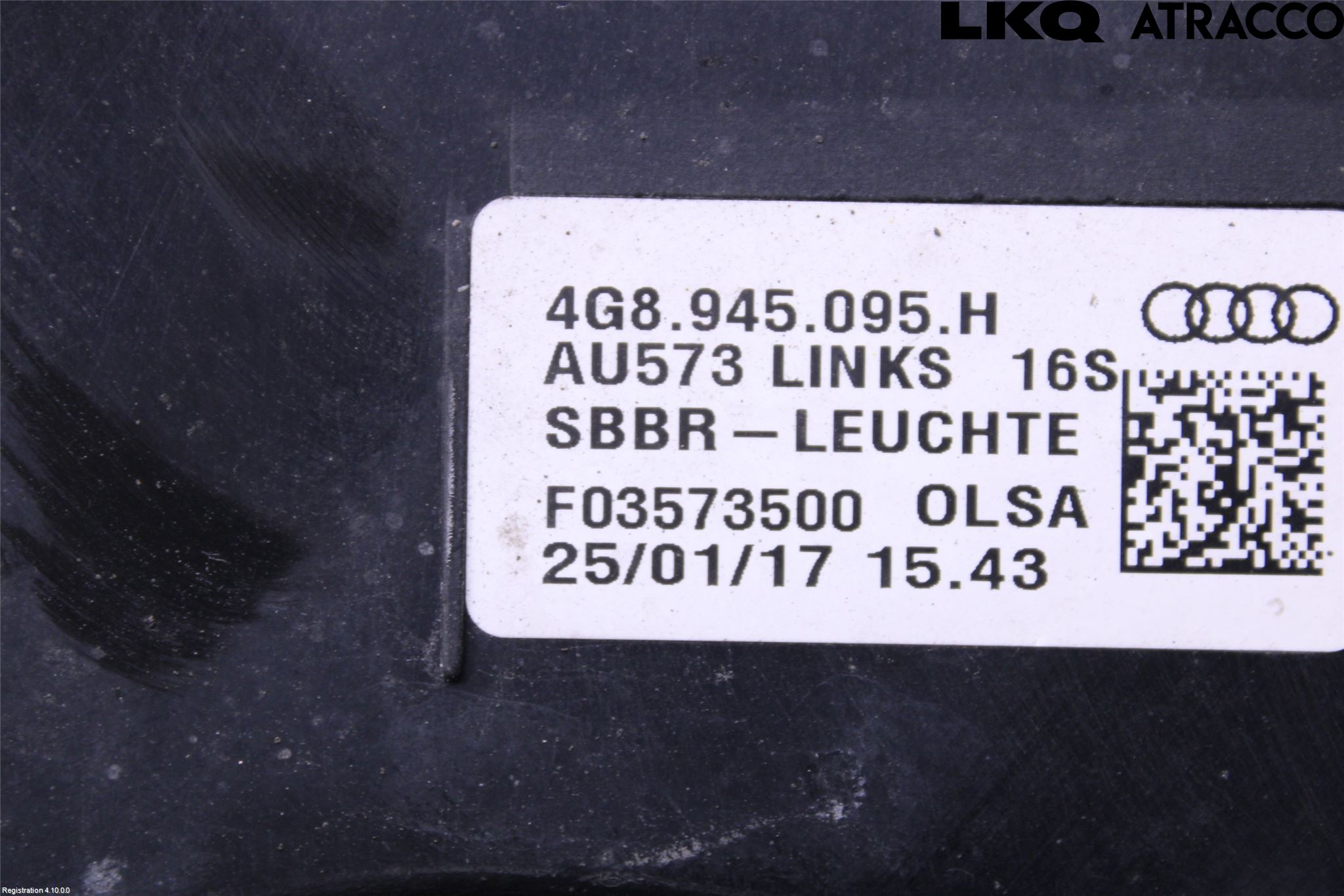 Audi A7/S7 4G 11-17 Bakljus Vänster