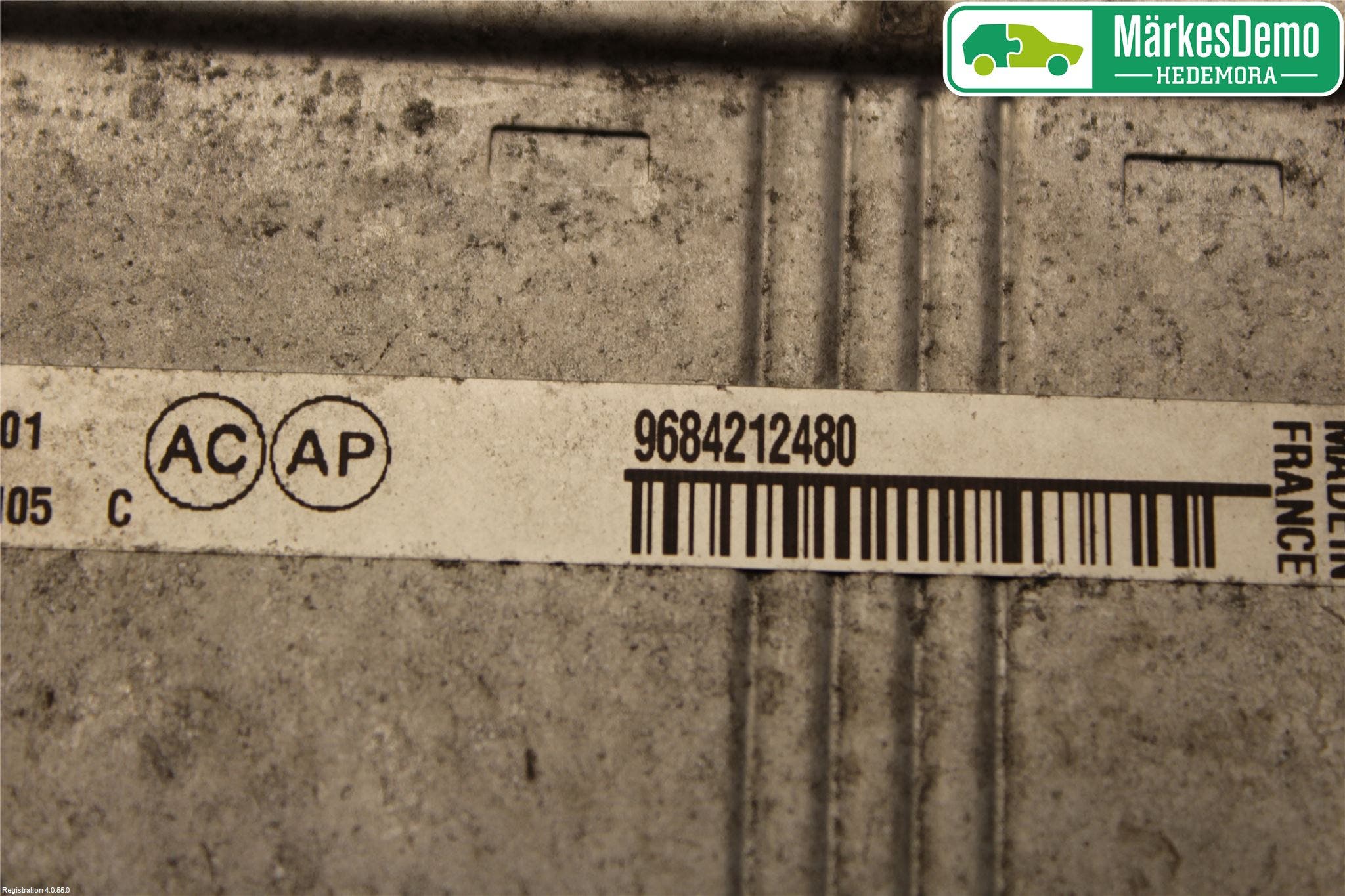 Citroen BERLINGO 08-18 Laddluft-Intercooler Kyl