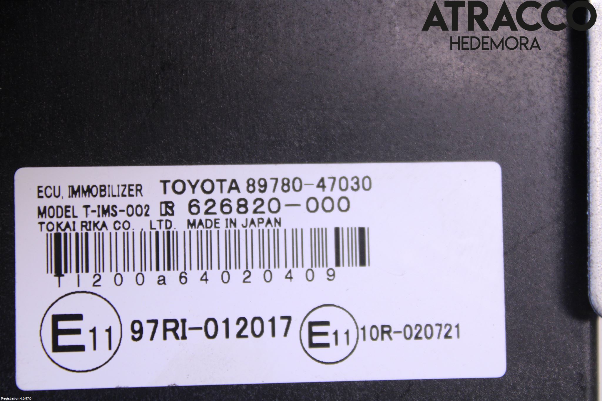 Toyota PRIUS NWH20 04-08 Styrenhet Övrigt