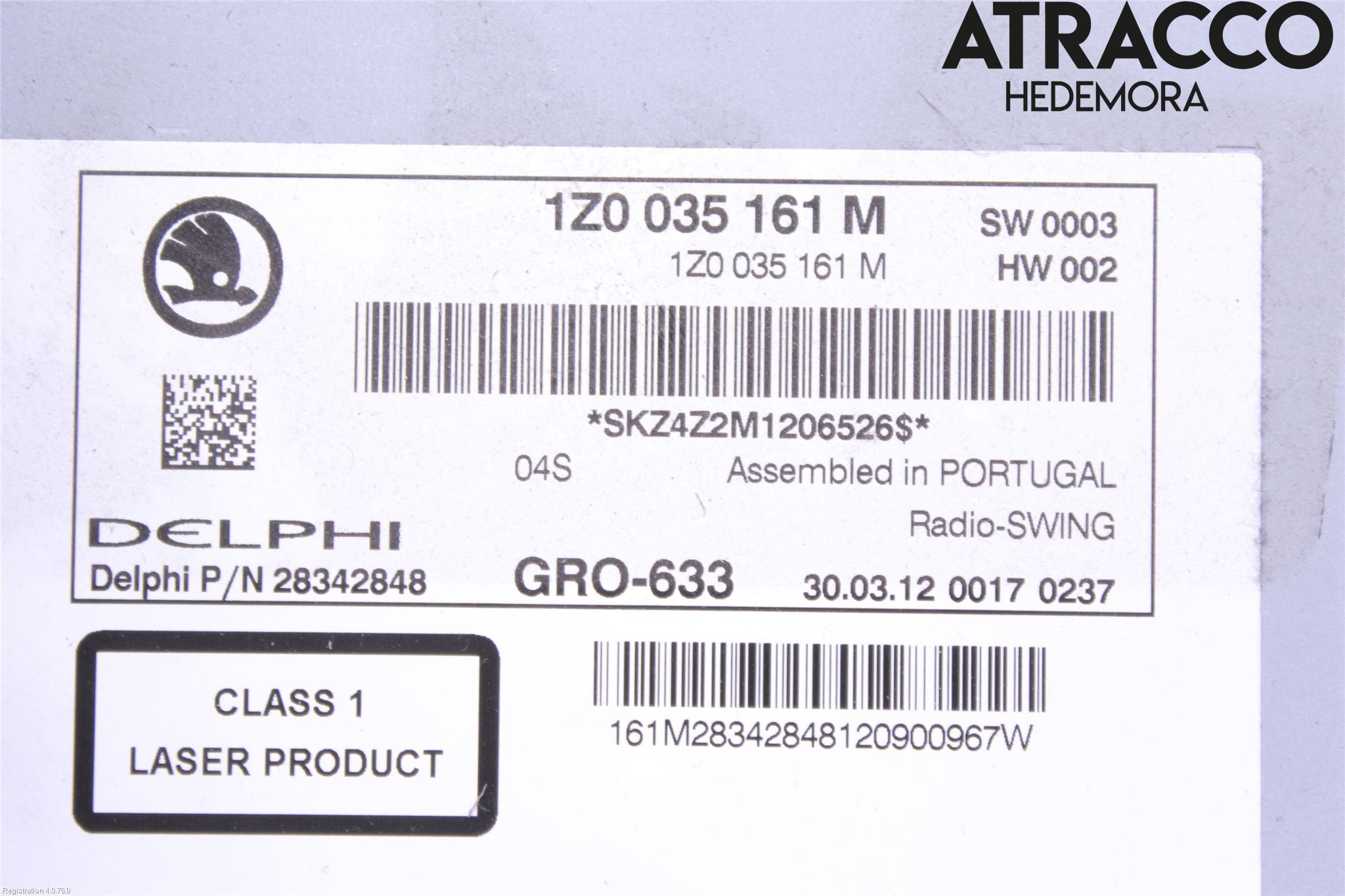 Skoda OCTAVIA (1Z) 05-13 Cd Radio - Multimediapanel