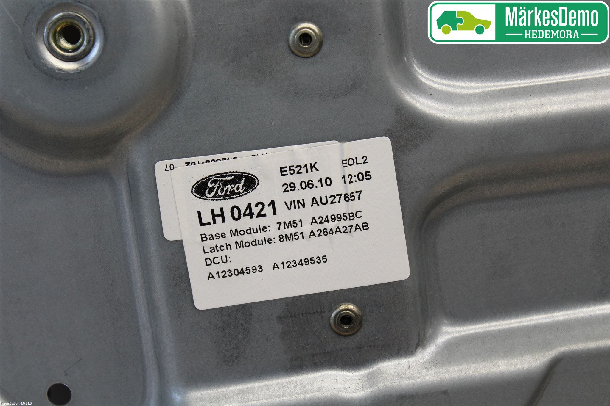 Ford FOCUS 08-11 Fönsterhissmekanism