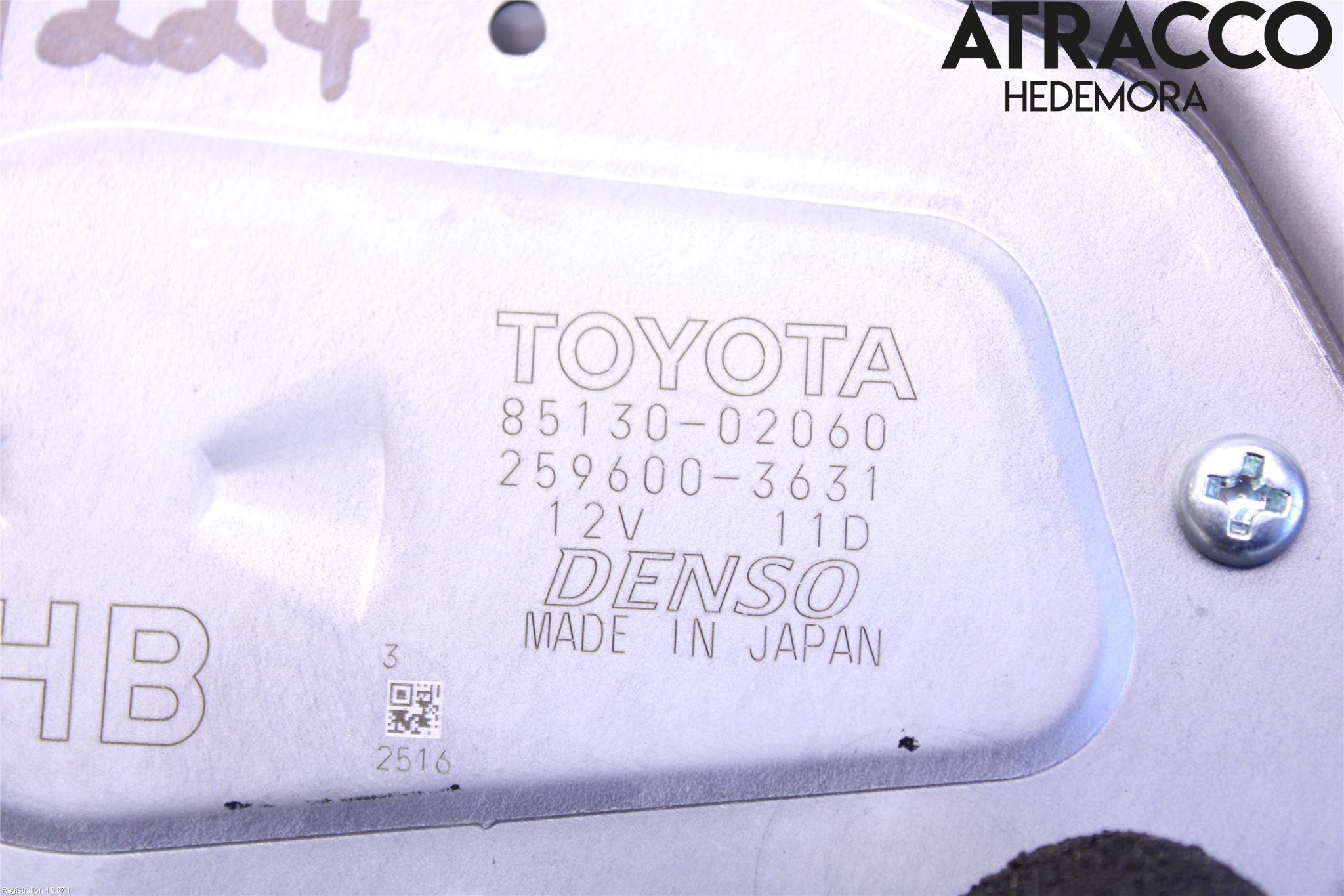 Toyota COROLLA 19- Torkarmotor Baklucka