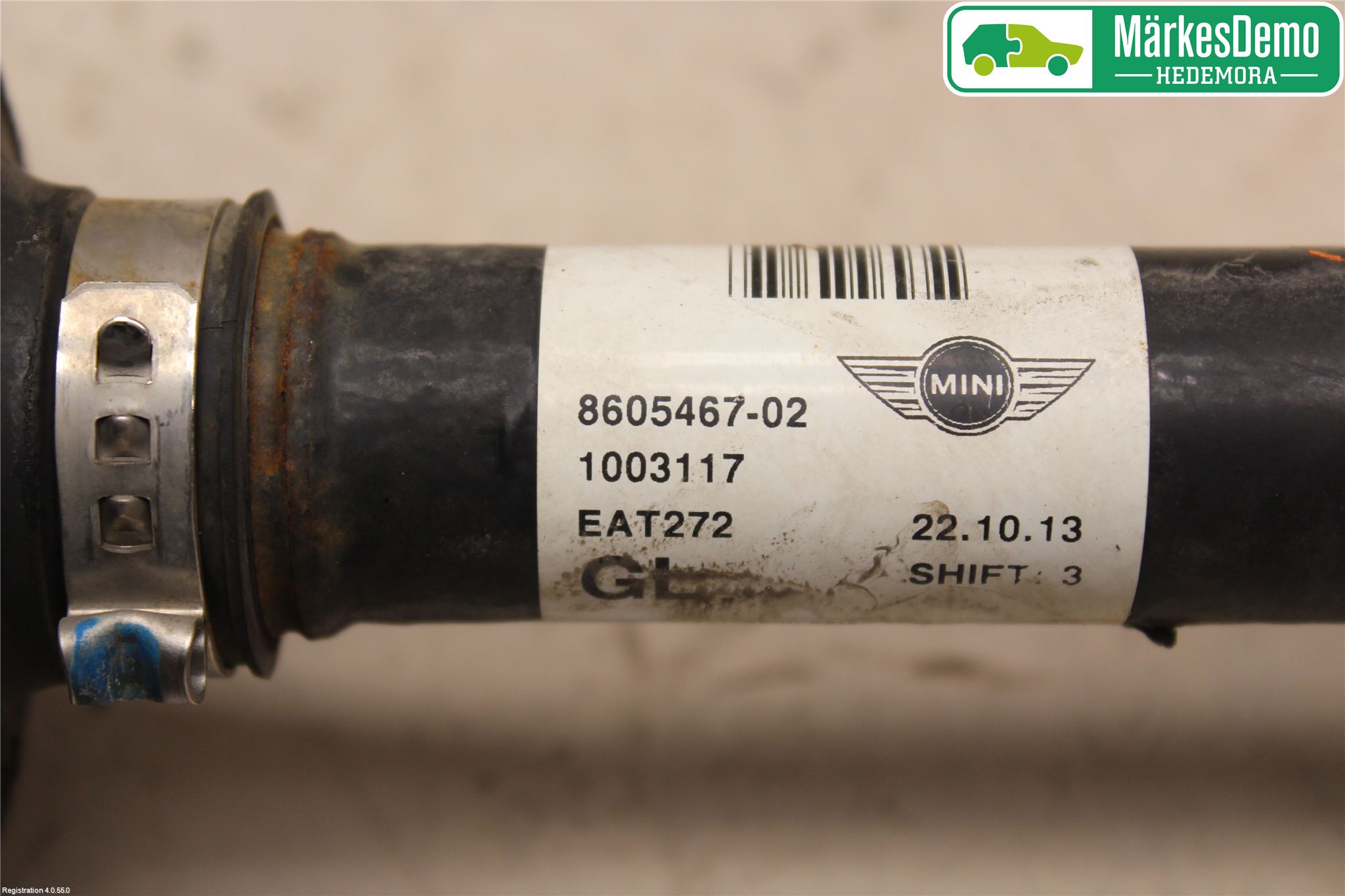 Mini CLUBMAN R55 06-14 Drivaxel Fram Vänster