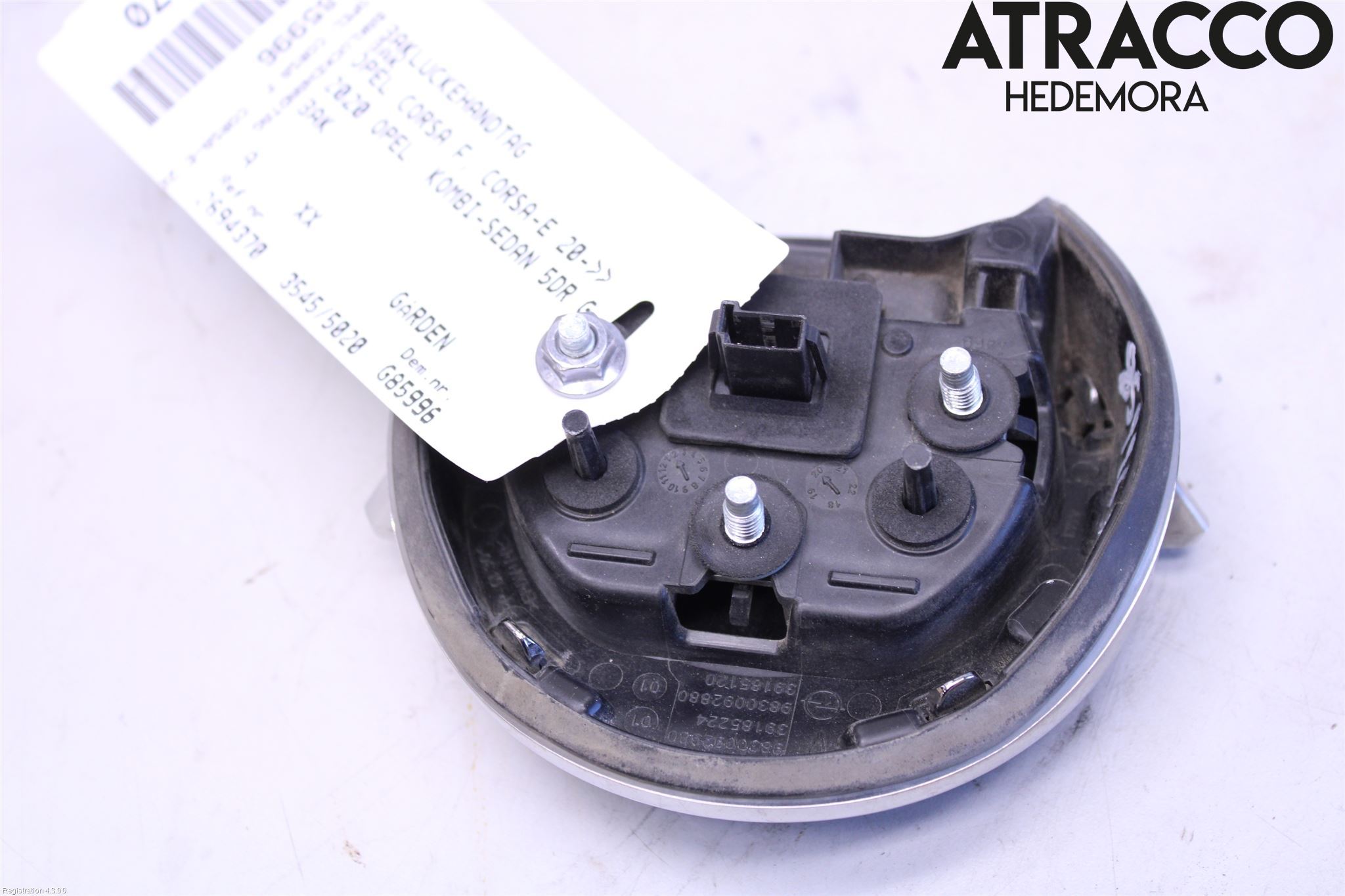 Opel CORSA F, CORSA-E 20- Bakluckehandtag