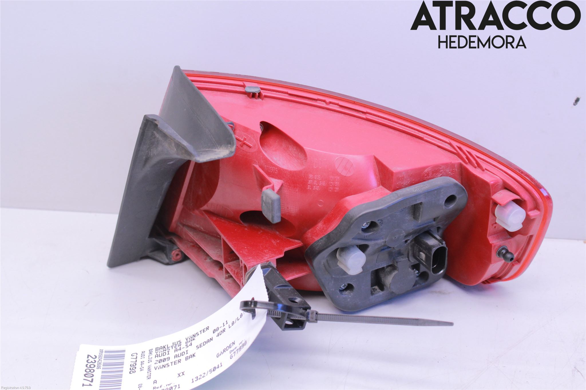 Audi A4/S4 08-11 Bakljus Vänster