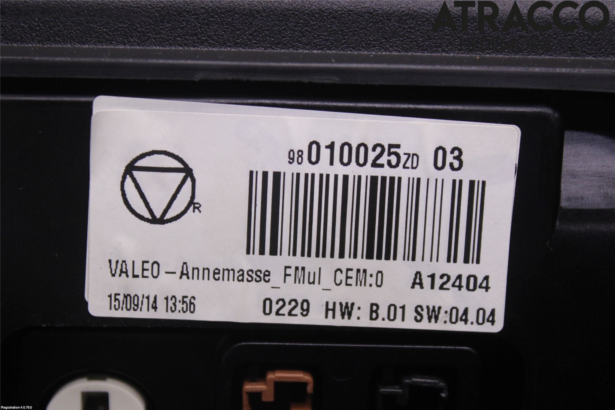 Citroen C4 CACTUS 14-20 Kontrolldisplay