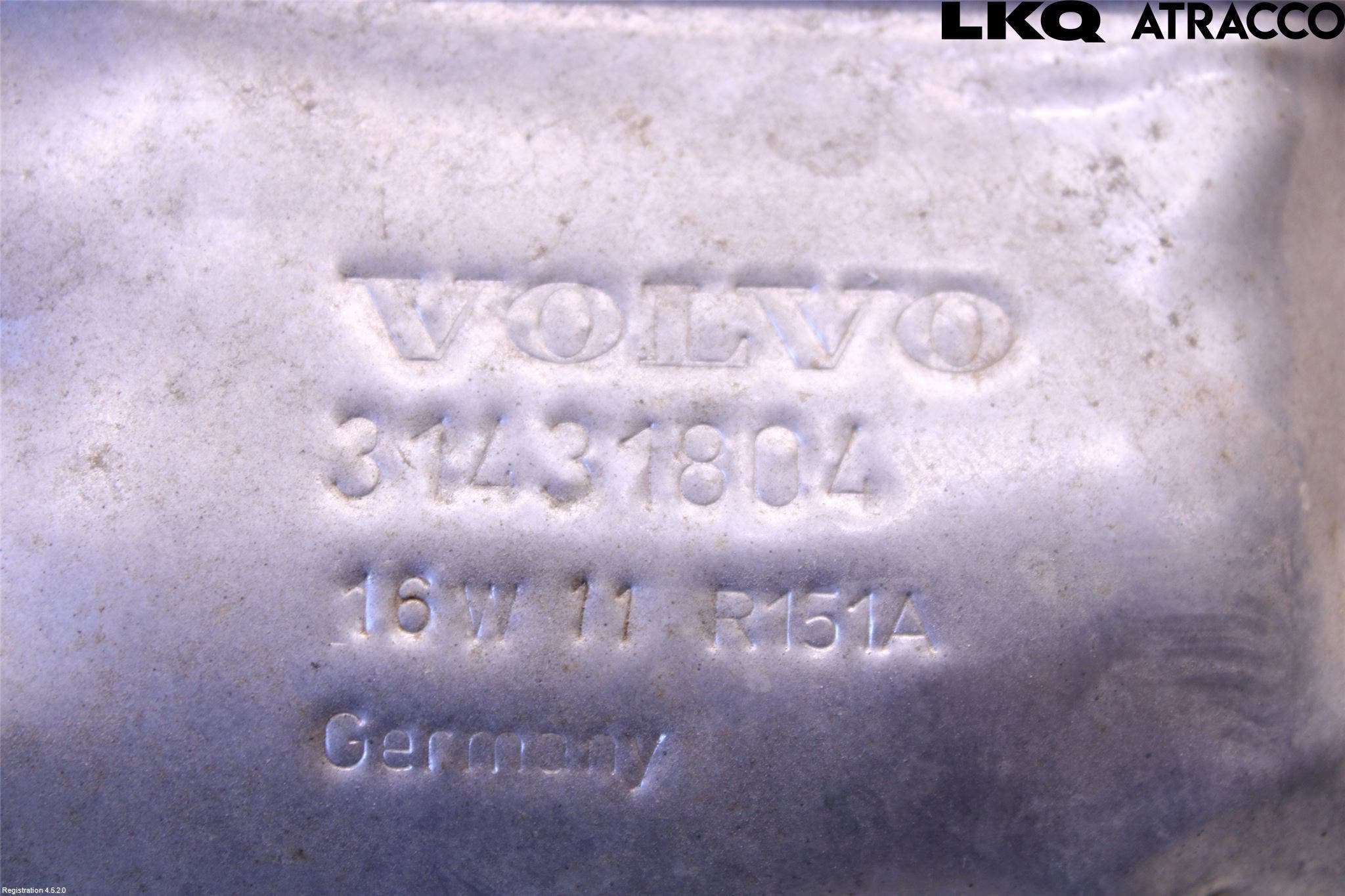 Volvo V40 12-19 Avgas Förvärmningsplåt