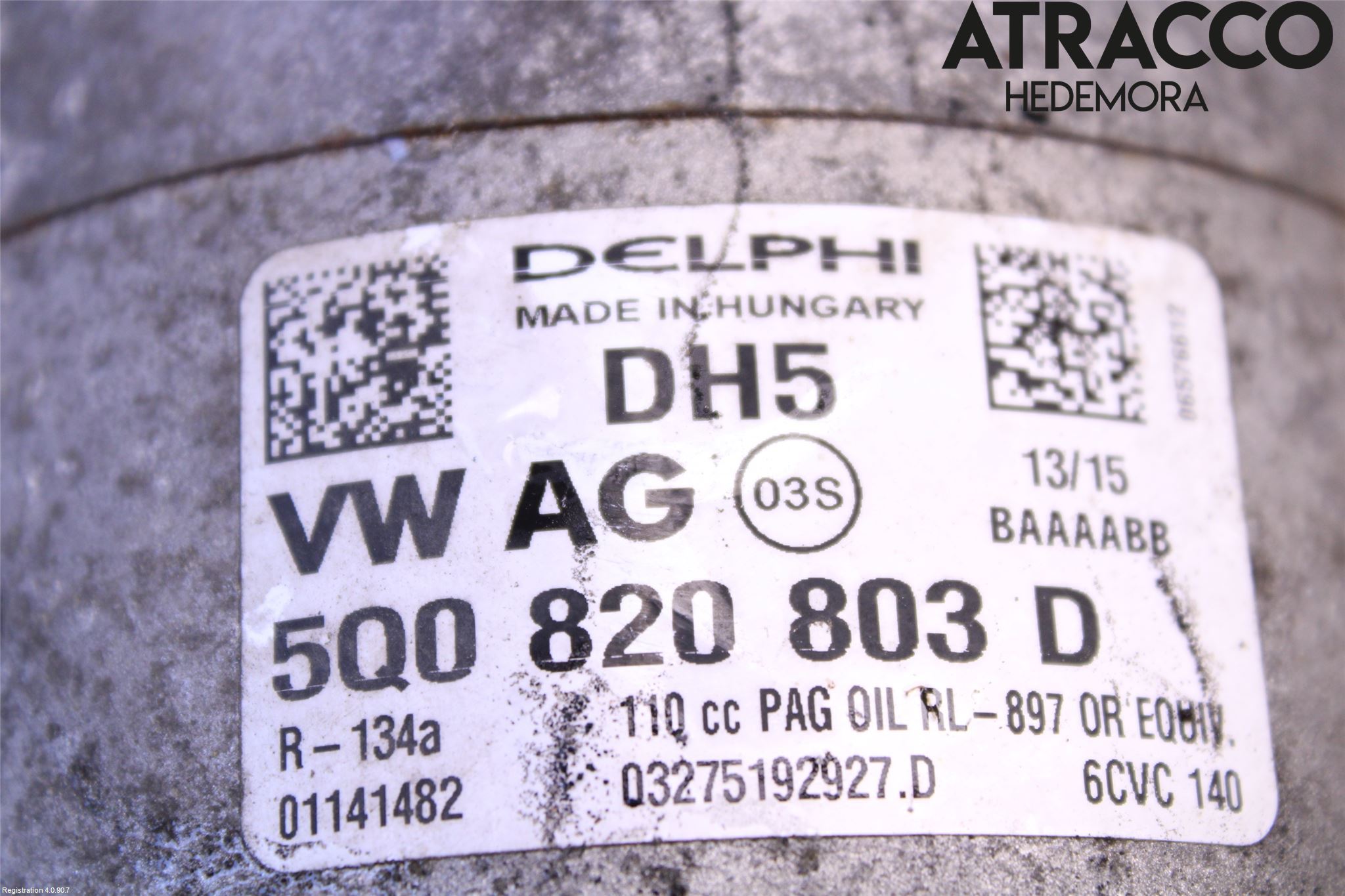 Volkswagen VW PASSAT 15-19 Ac Kompressor