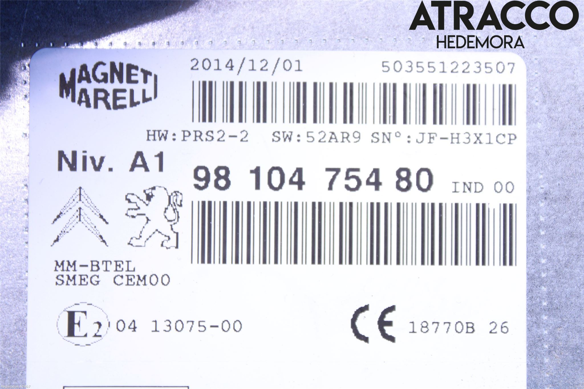 Peugeot 308 14-21 Cd Radio - Multimediapanel