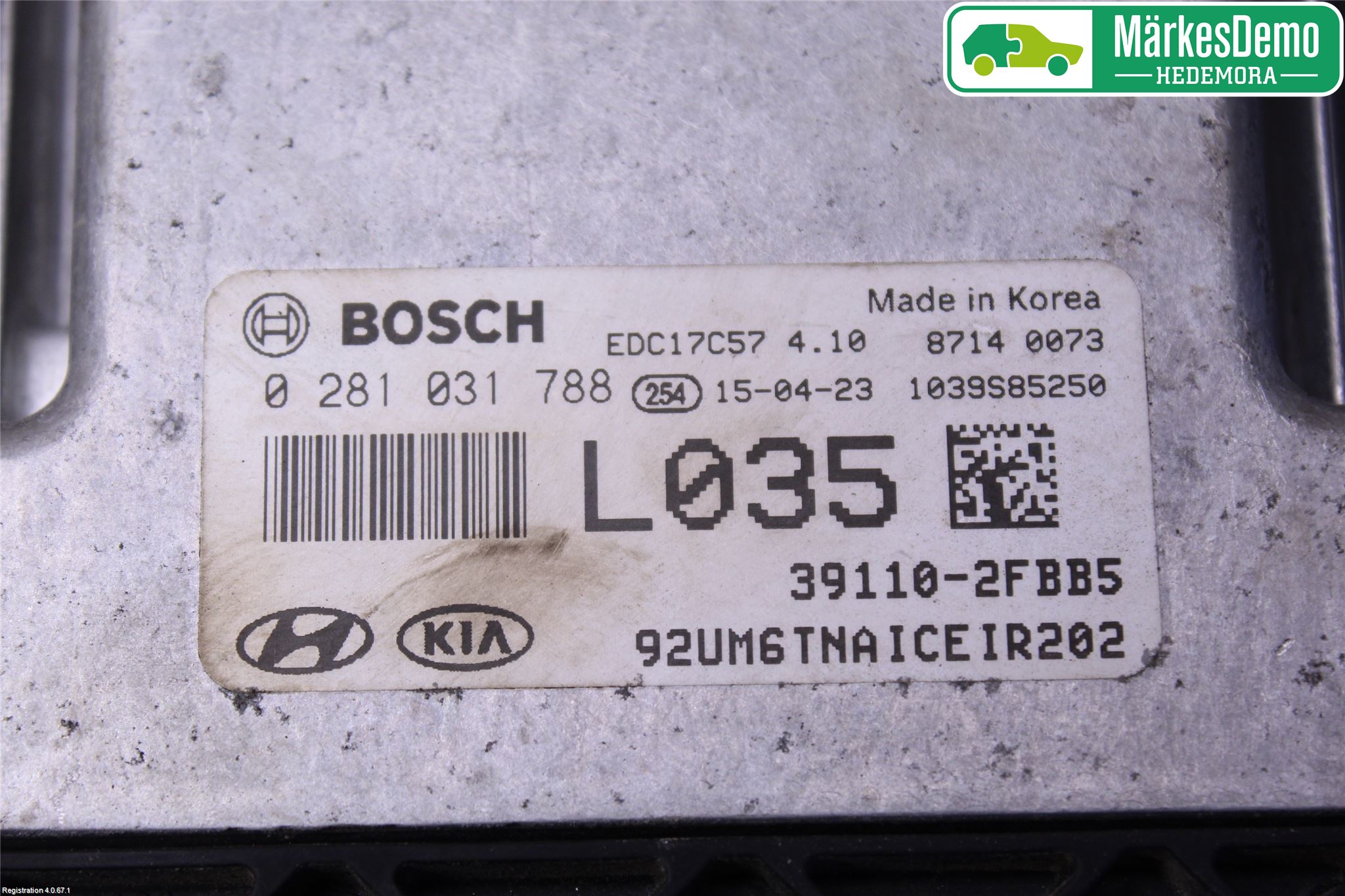 Kia SORENTO 15-20 Styrenhet Inspump Diesel