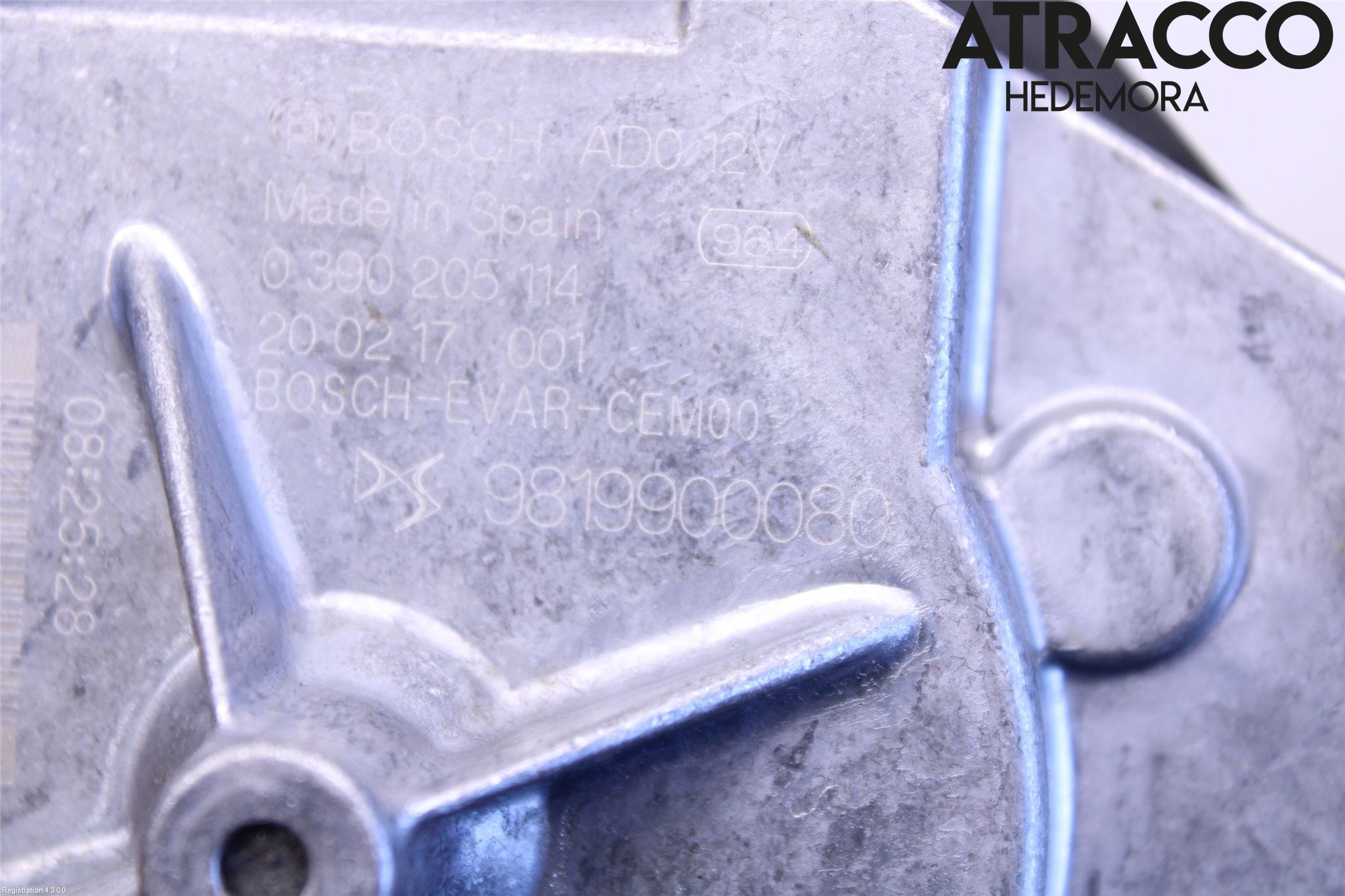 Opel CORSA F, CORSA-E 20- Torkarmotor Baklucka