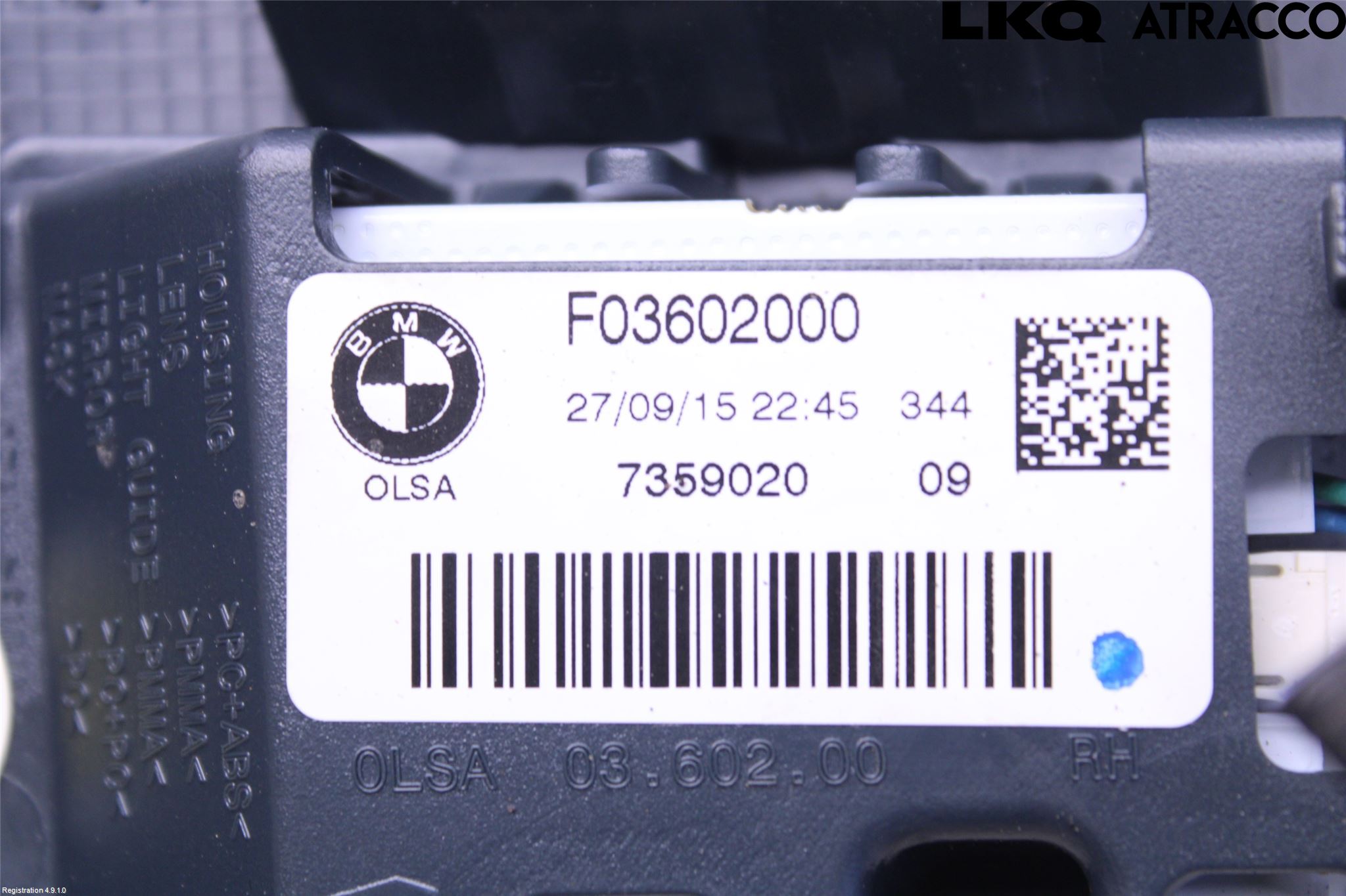 BMW 1 F20/F21 11-19 Bakljus Lucka Hö