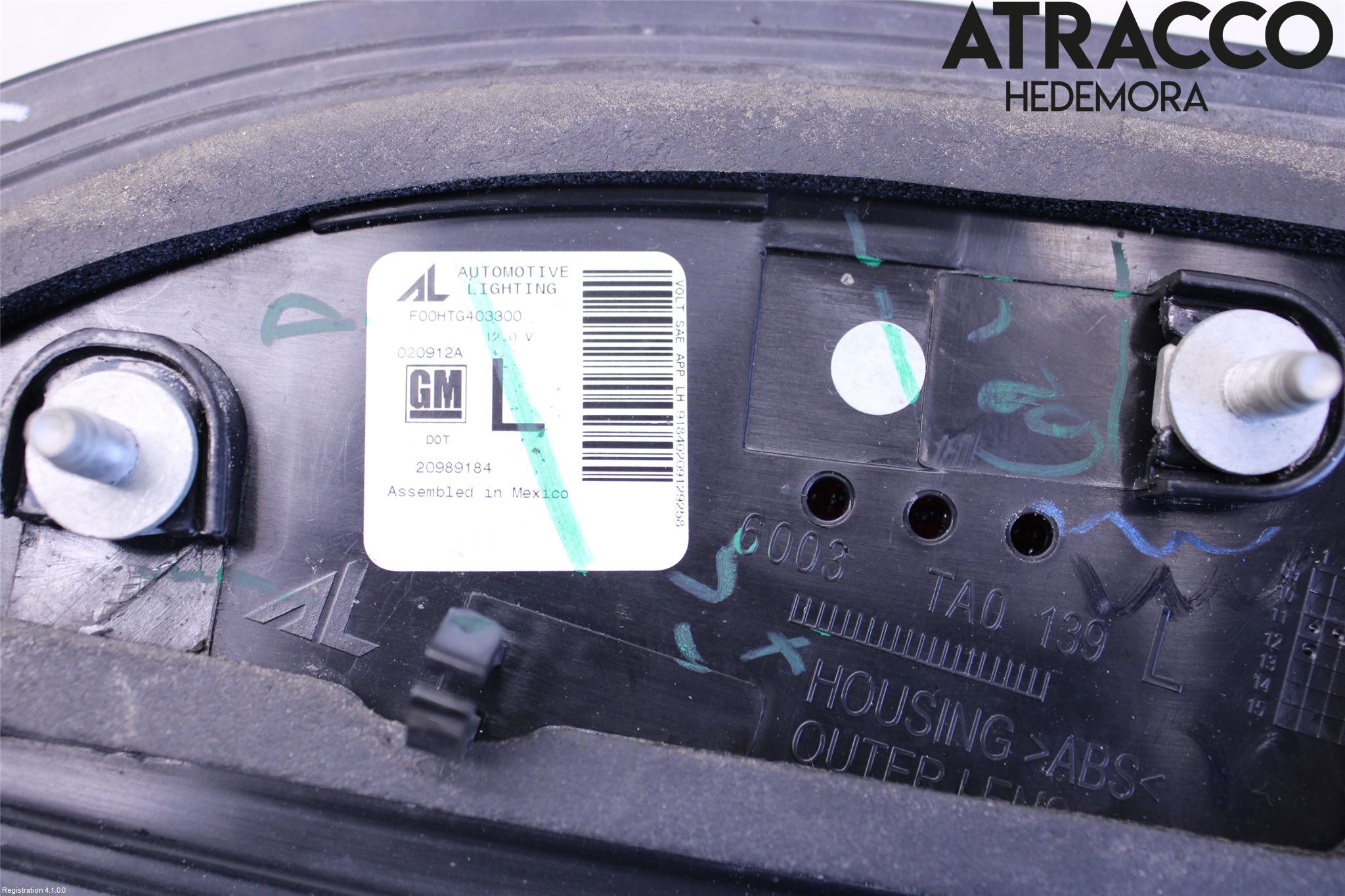 Övriga CHEVROLET VOLT Bakljus Lucka Vä