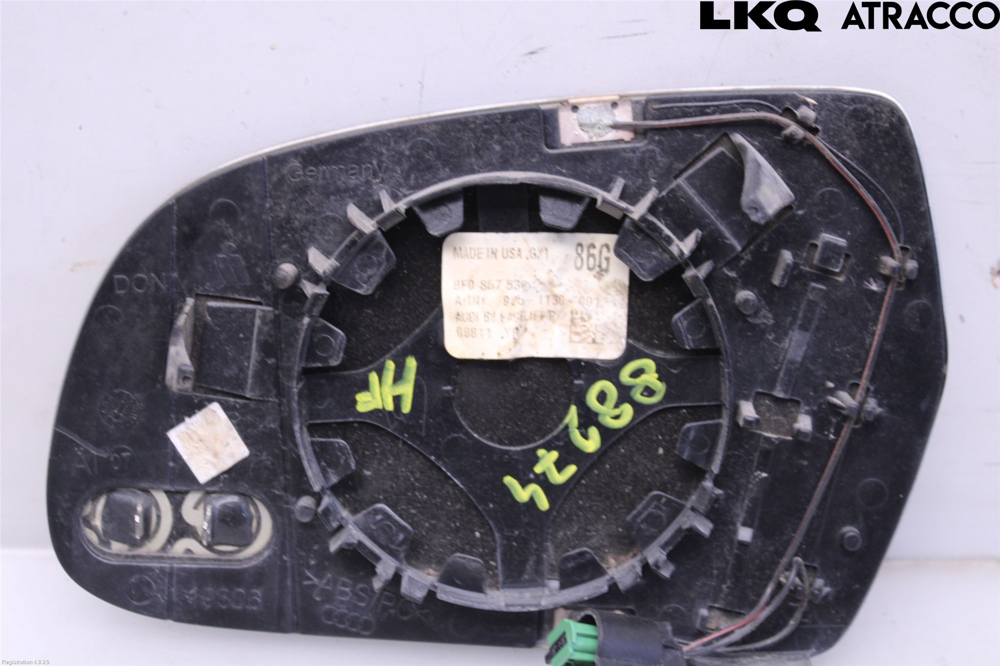 Audi A5 07-16 Spegelglas Hö