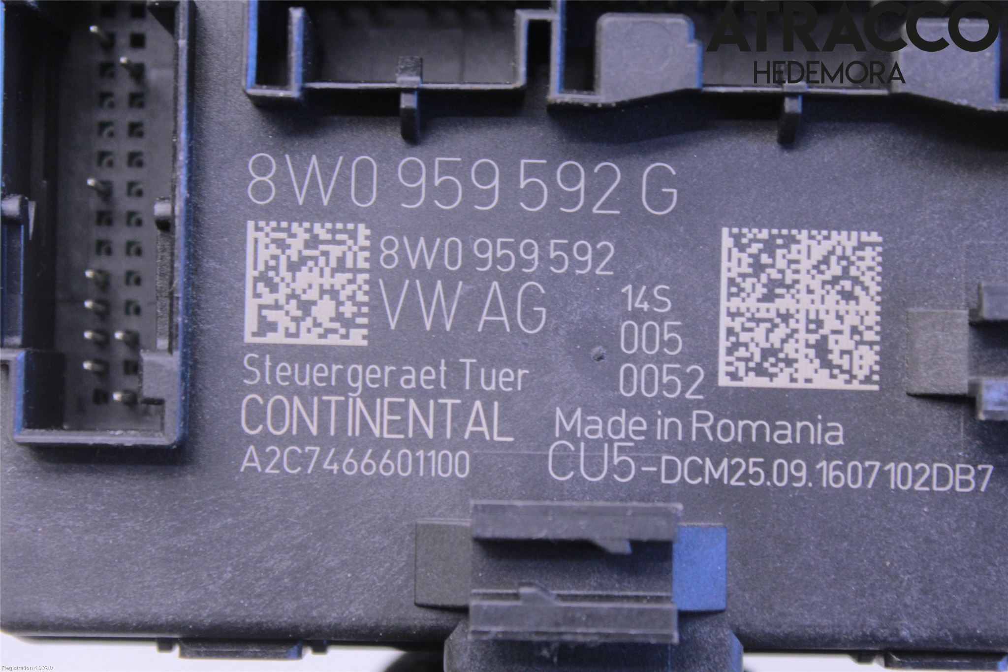 Audi A4/S4 B9 16-19 Styrenhet Dörr