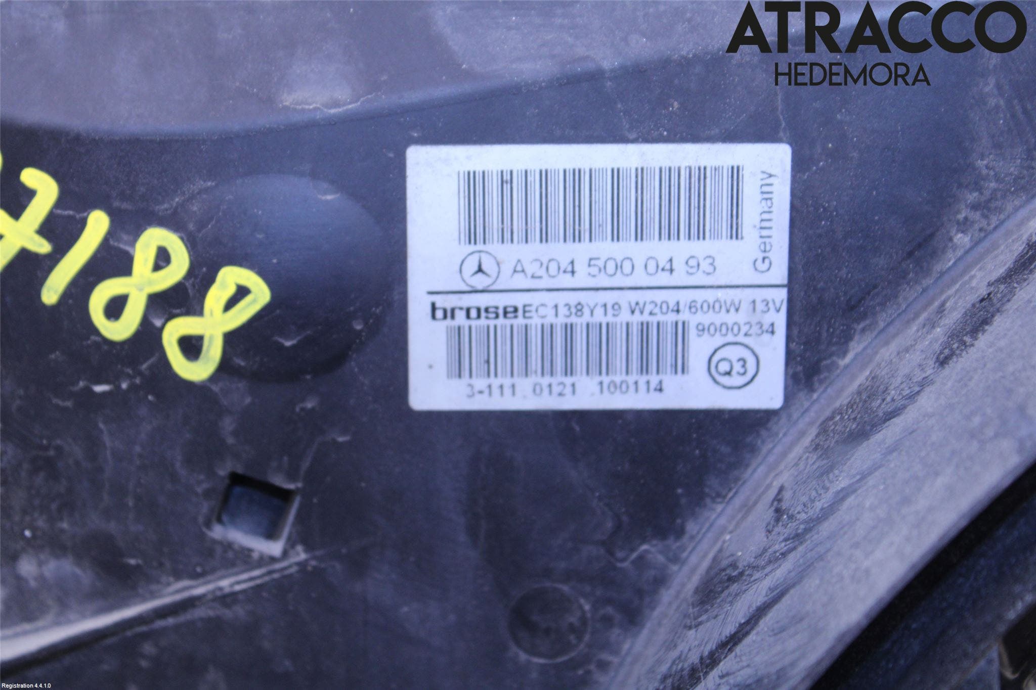 Mercedes-Benz MB C-KLASS (W204) 07-15 Kylfläkt El