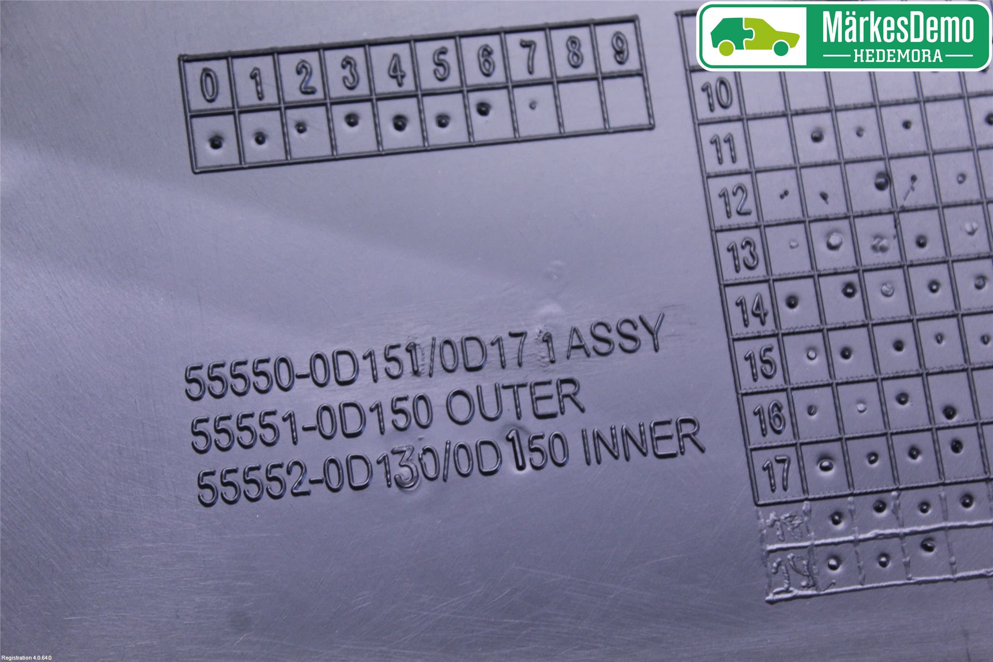 Toyota YARIS XP130 15-20 Handskfack