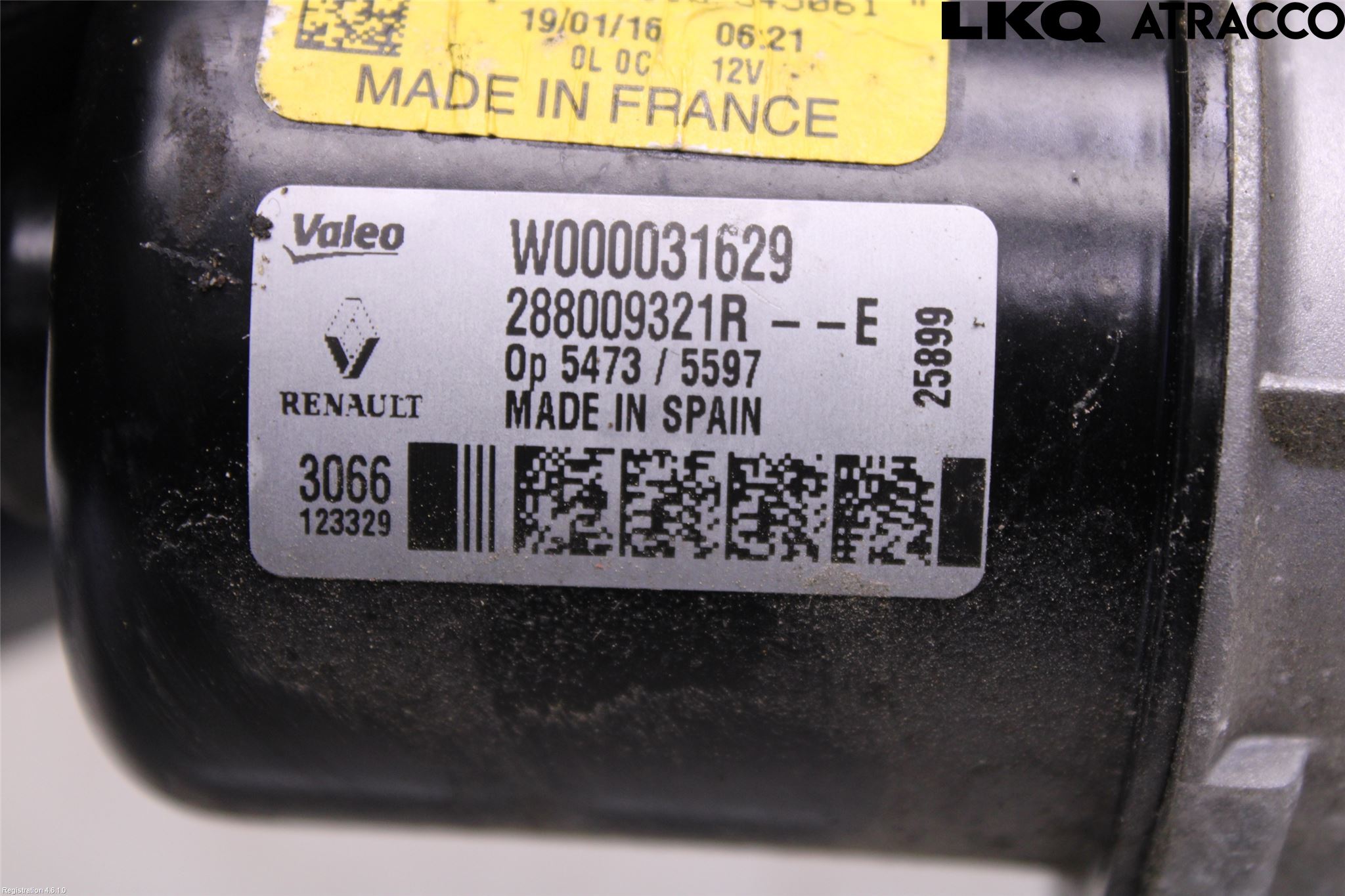 Dacia SANDERO/STEPWAY 13-20 Torkarmotor Vindruta