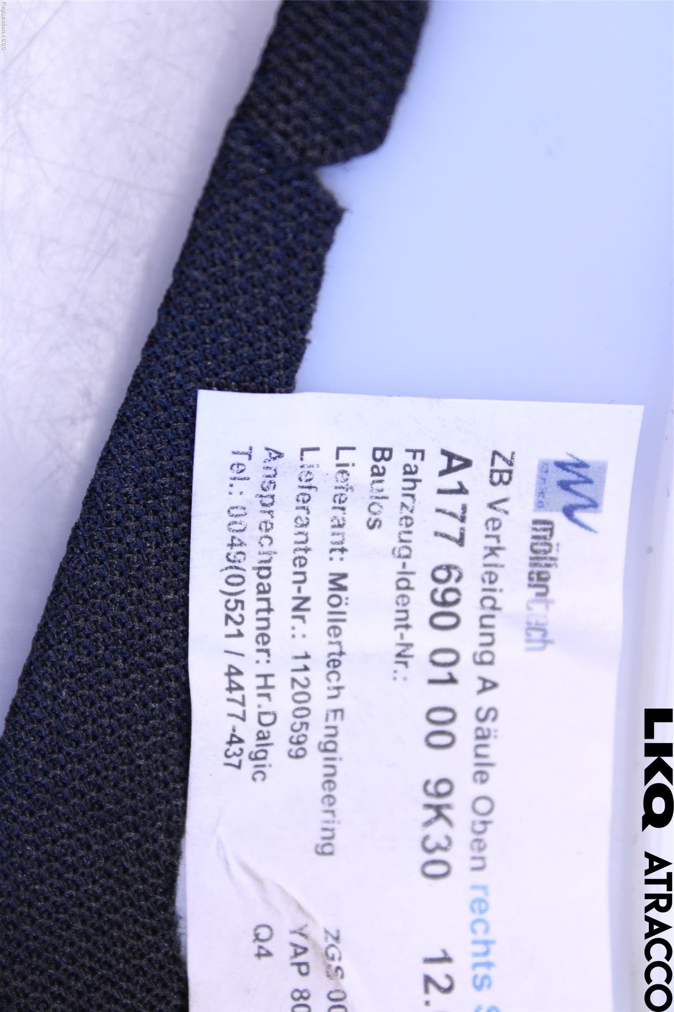 Mercedes-Benz MB A-KLASS (W177) 18- Inr Plastd A-B-C Stolpe