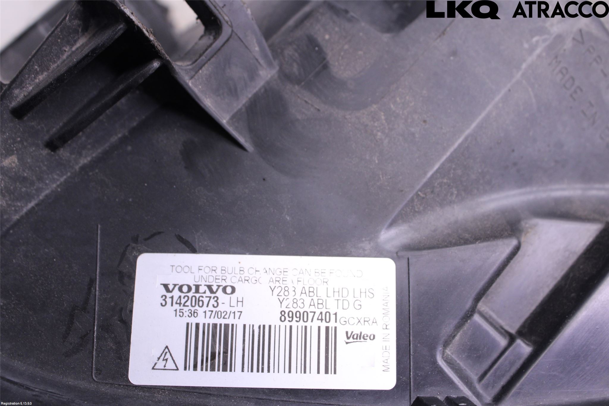 Volvo V60 11-13 Strålkastare Vänster