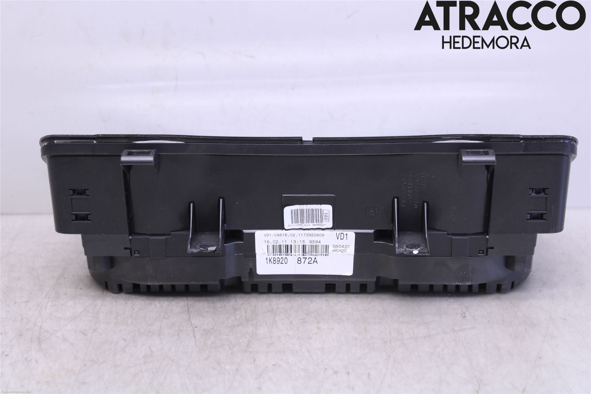 Volkswagen VW SCIROCCO 09-17 Instrument Komb