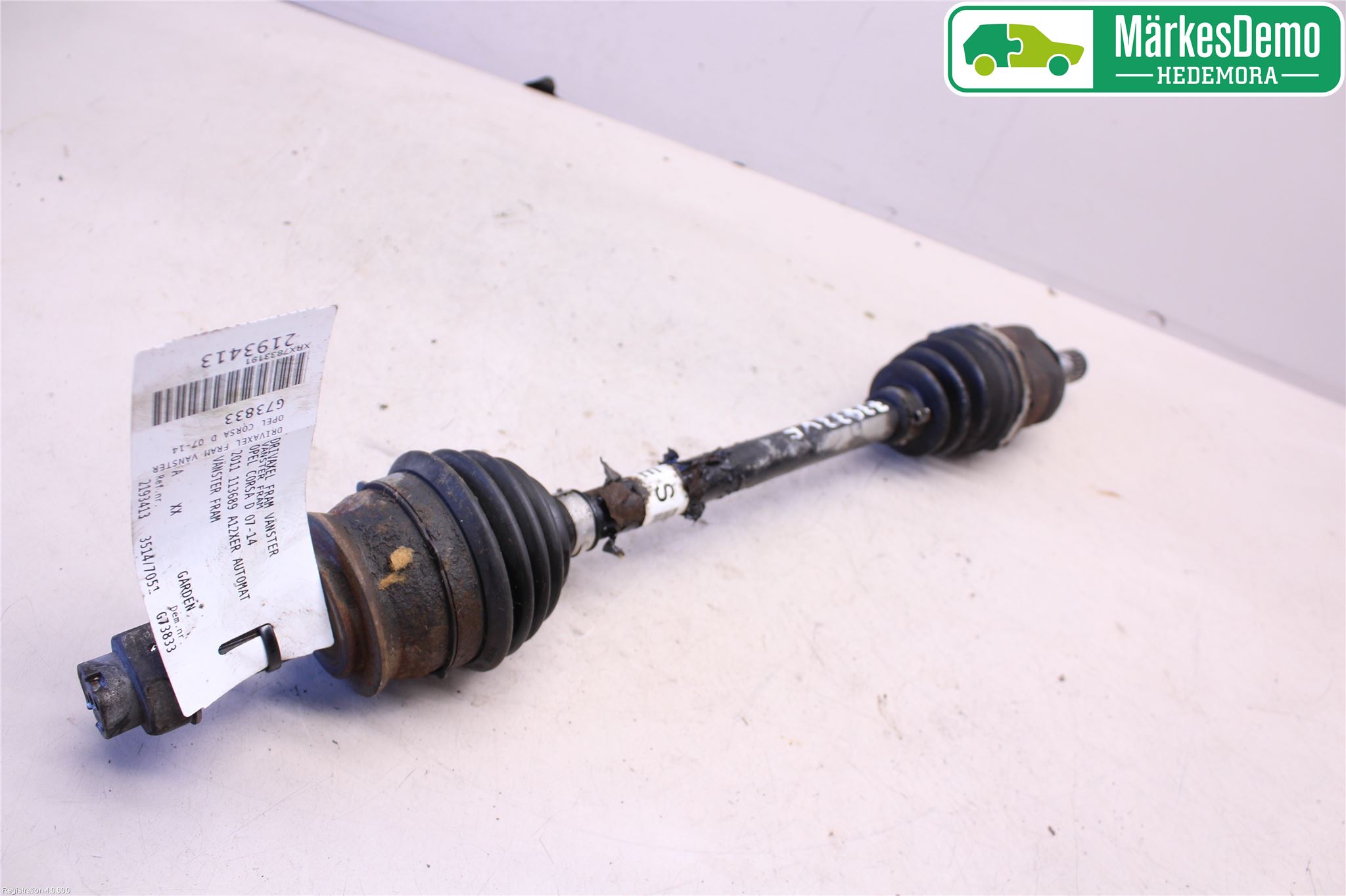 Opel CORSA D 07-14 Drivaxel Fram Vänster