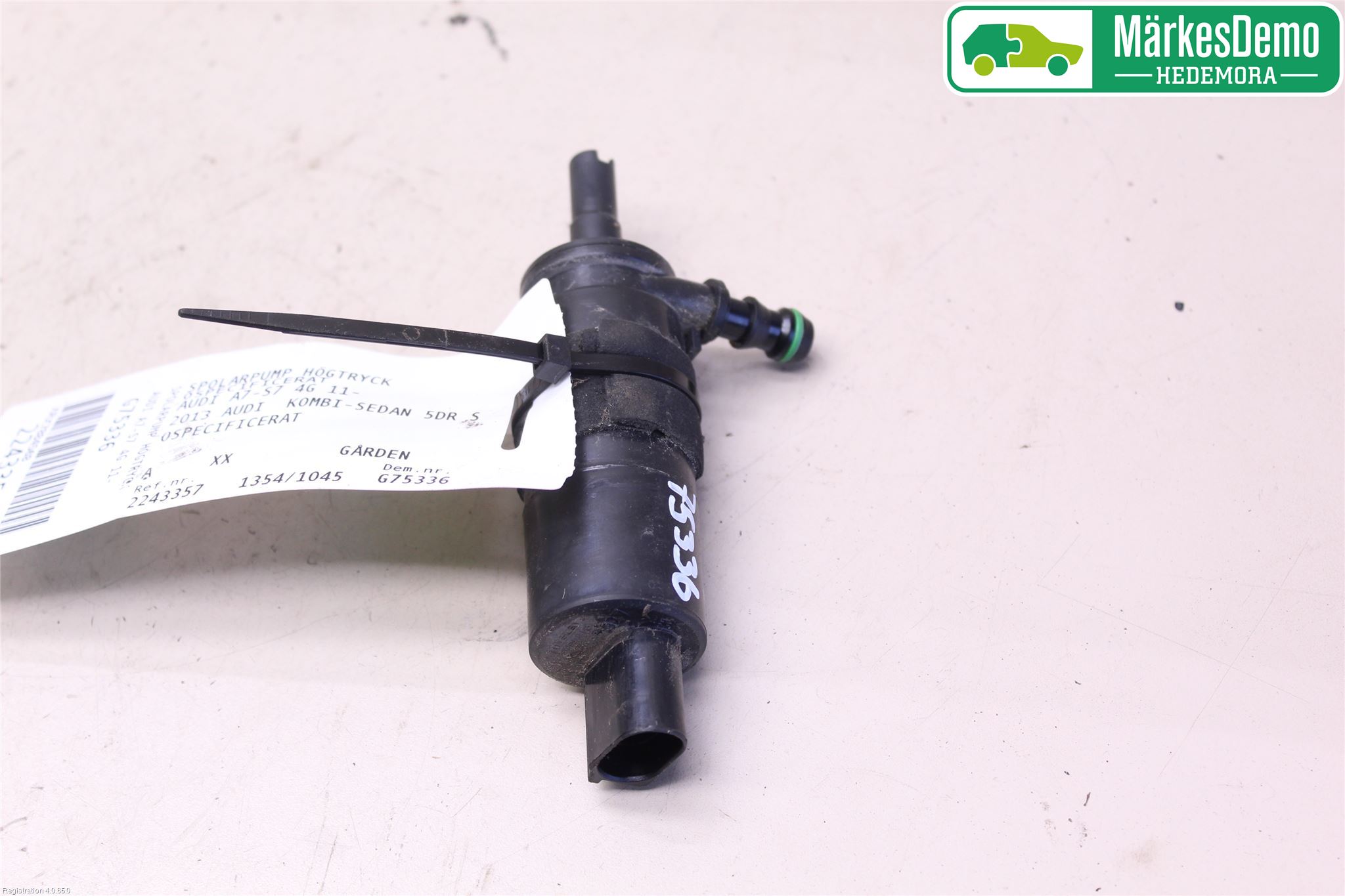 Audi A7/S7 4G 11-17 Spolarpump Högtryck