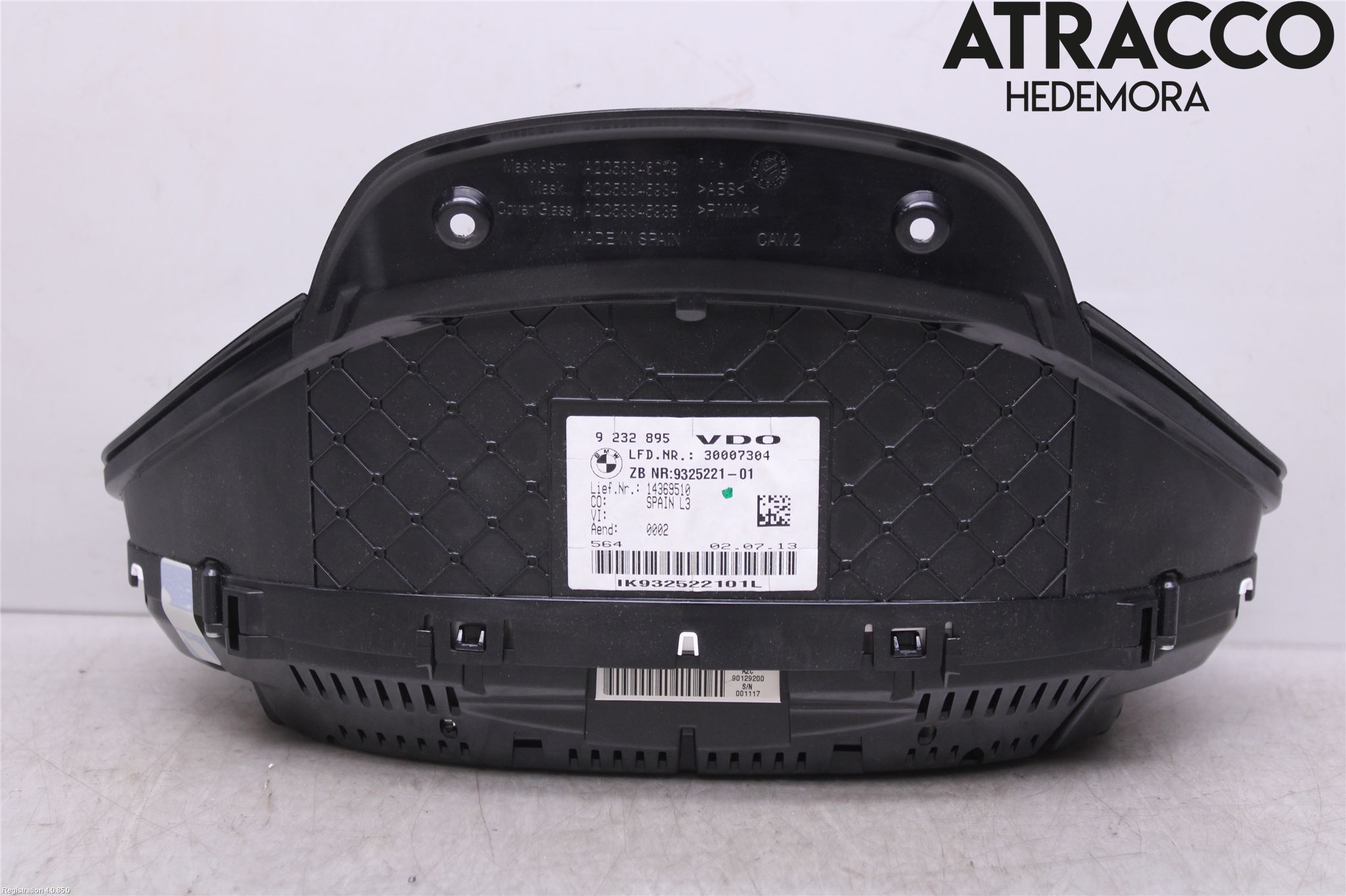 BMW 3 F30/F31/F80 12-19 Instrument Komb