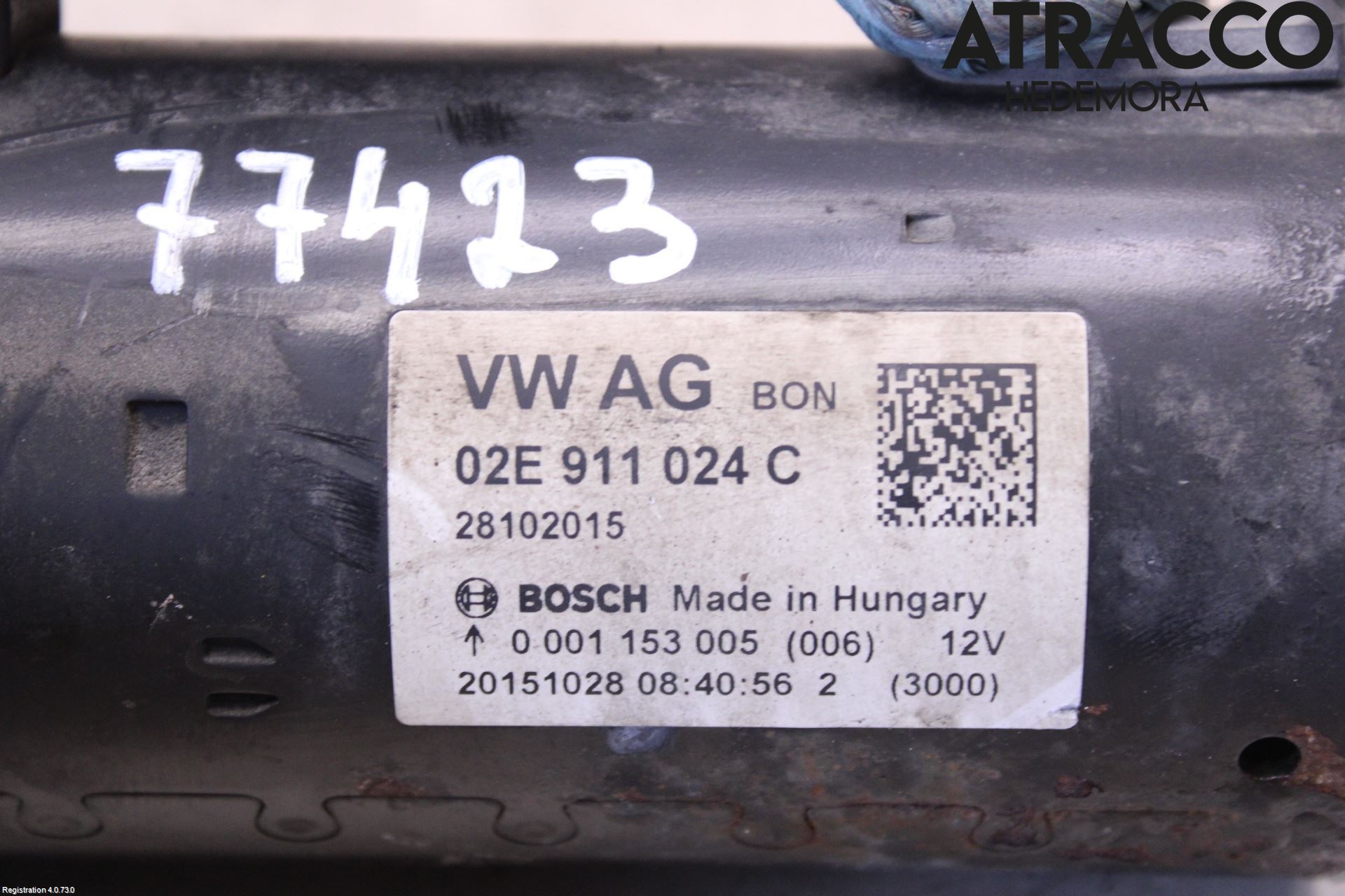 Volkswagen VW TRANSP/CARAVELLE (T6) 16-22 Startmotor Diesel