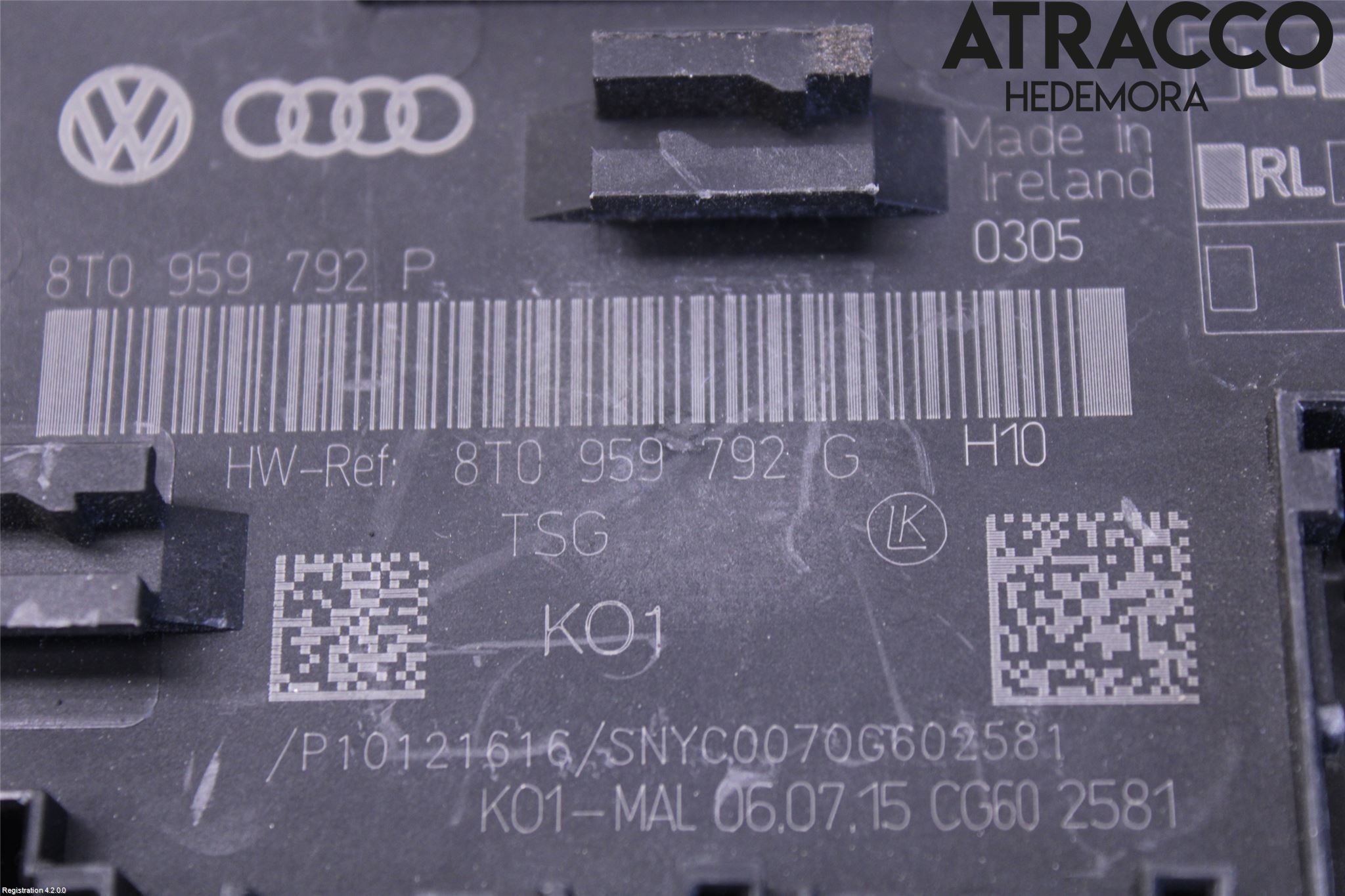 Audi A5 07-16 Styrenhet Dörr