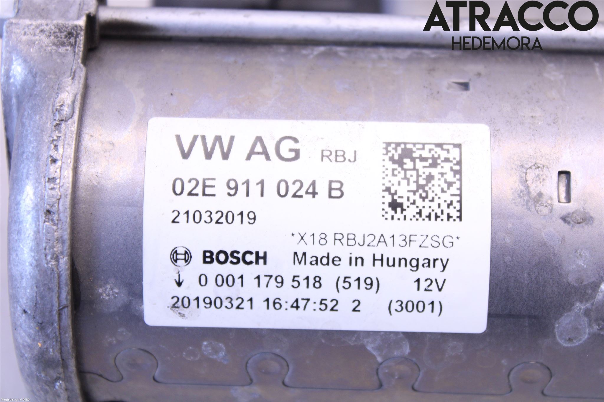 Audi A3/S3 8V 13-20 Startmotor