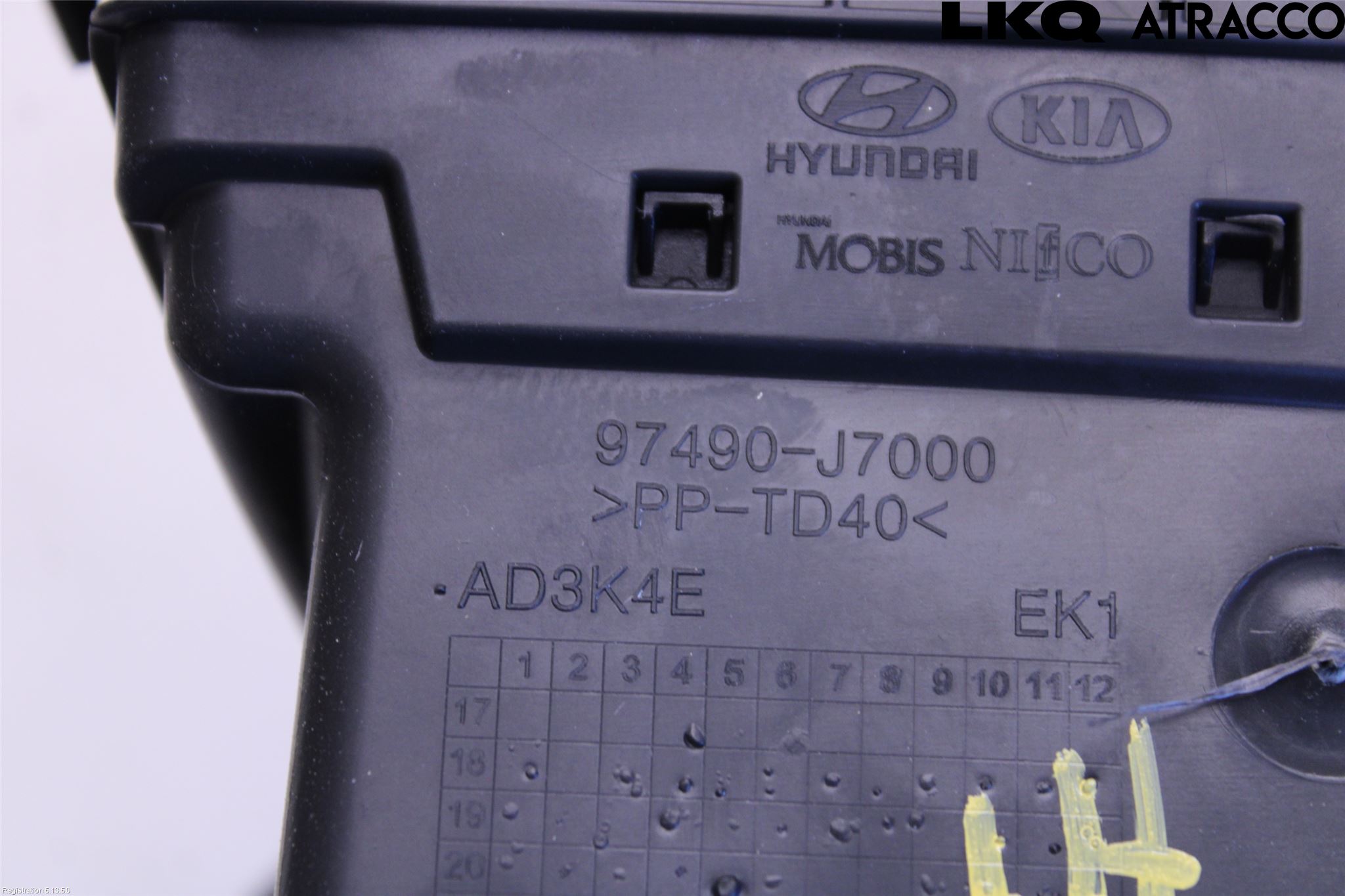 Kia CEED/CEED SW 19- Defrosterkanal-Munstycke