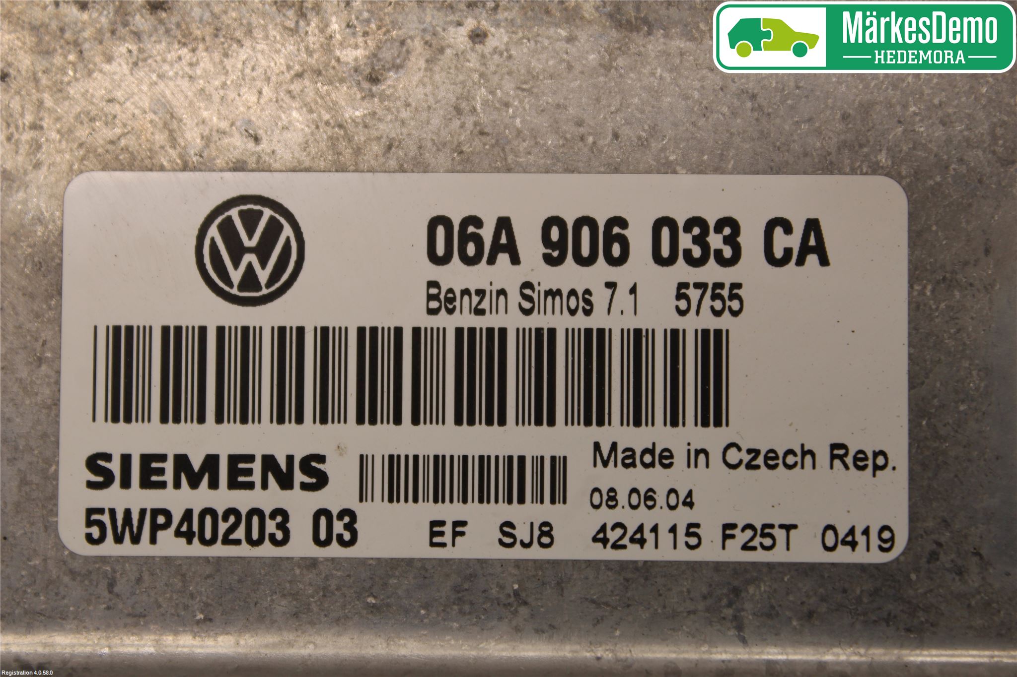 Volkswagen VW GOLF V 04-09 Styrenhet Insprut Bensin
