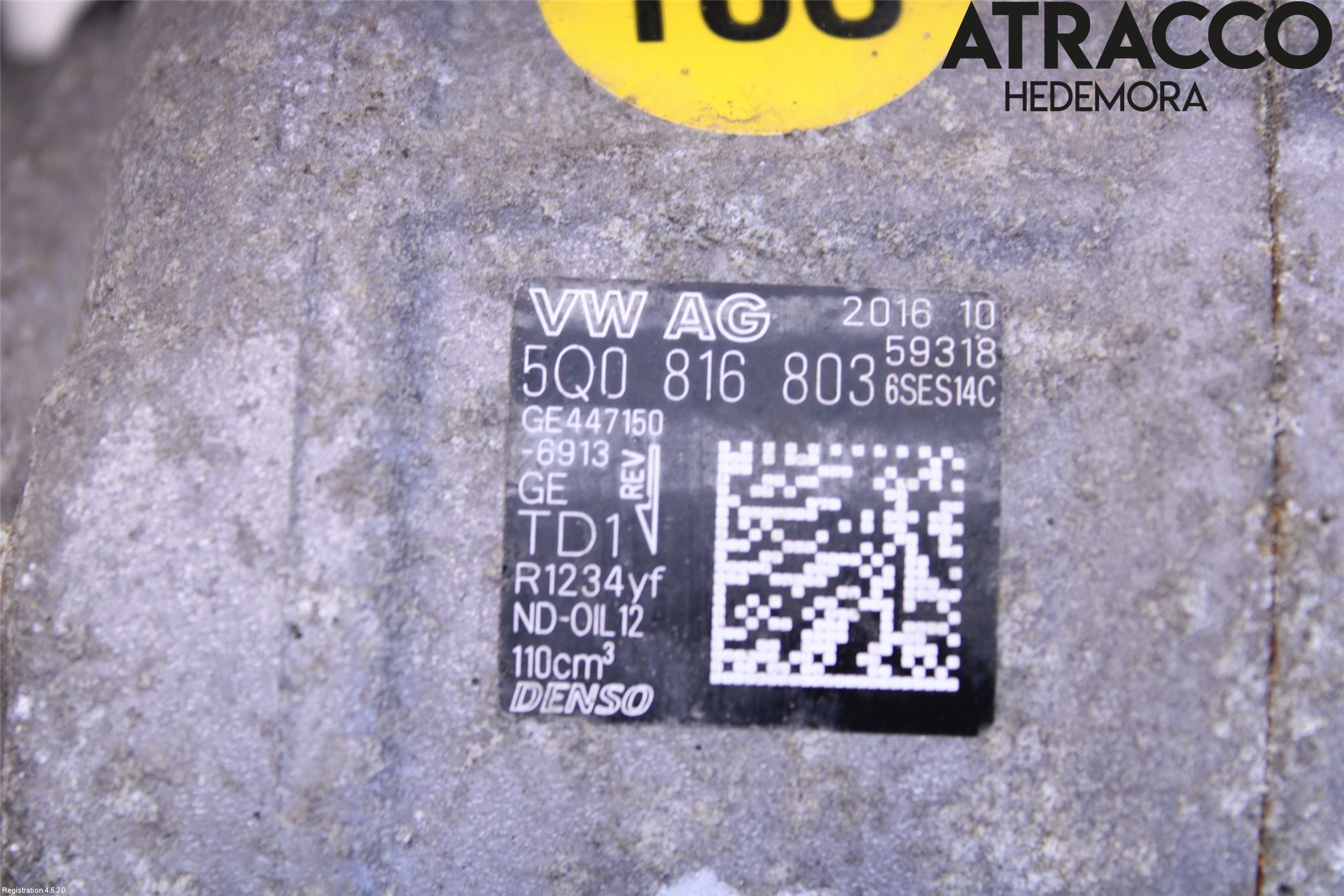 Volkswagen VW GOLF / E-GOLF VII 13-20 Ac Kompressor