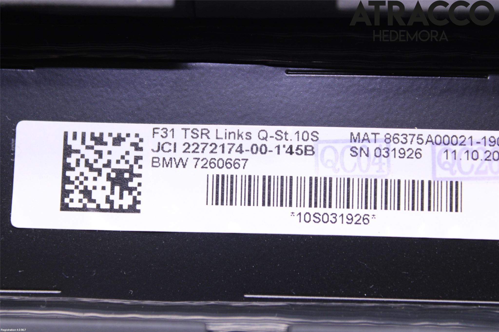 BMW 3 F30/F31/F80 12-19 Insynskydd