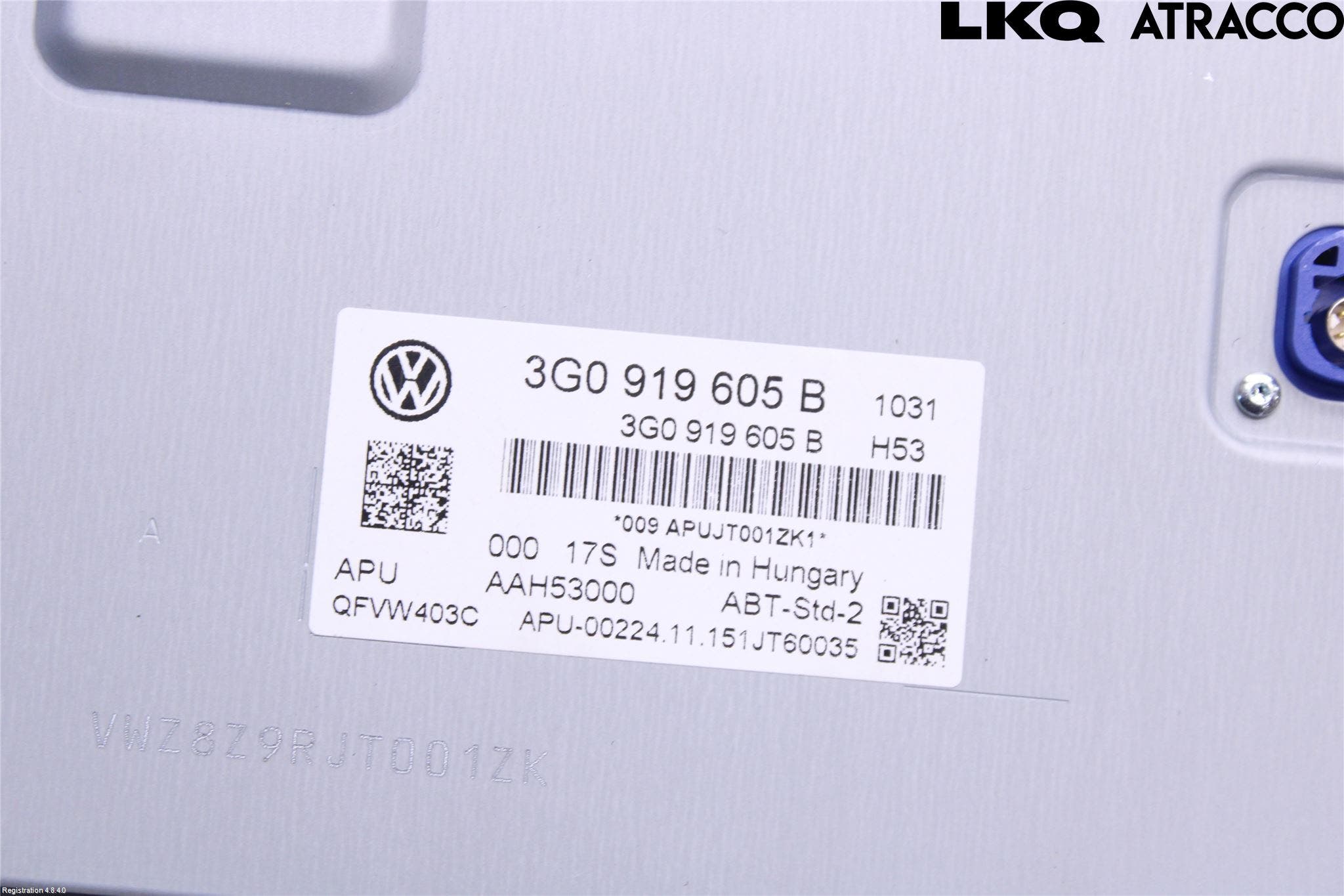 Volkswagen VW PASSAT 15-19 Cd Radio - Multimediapanel