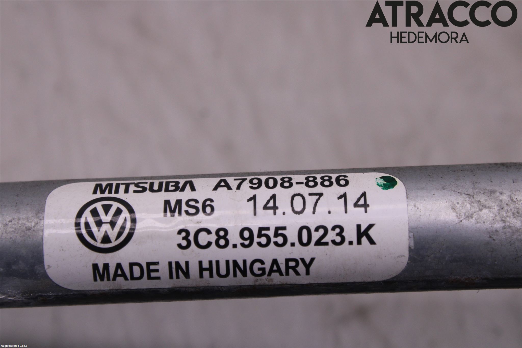Volkswagen VW PASSAT 11-14 Torkarmekanism Vindruta