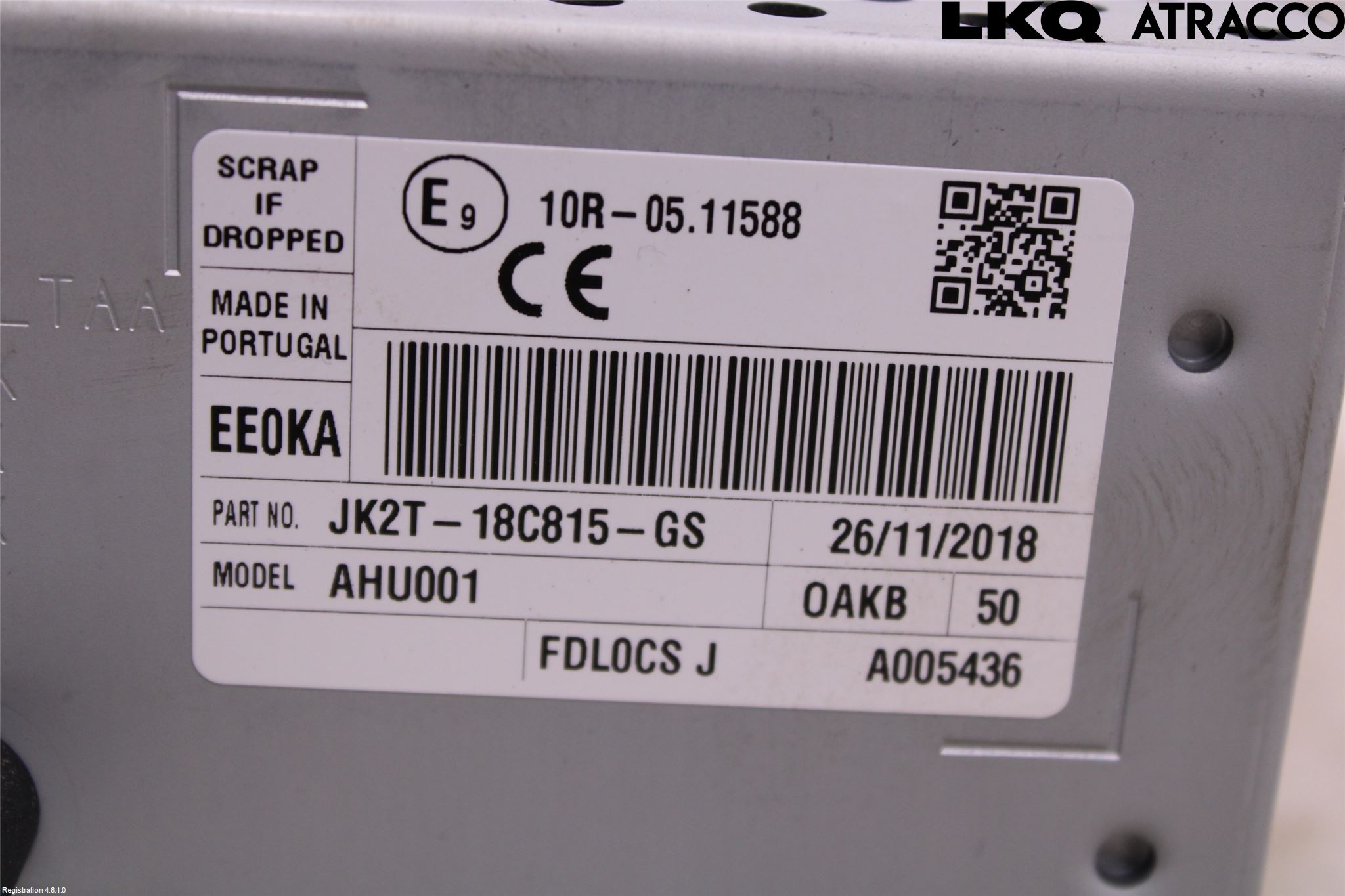 Ford TRANSIT/TOURNEO CUSTOM 13-24 Styrenhet Multimedia