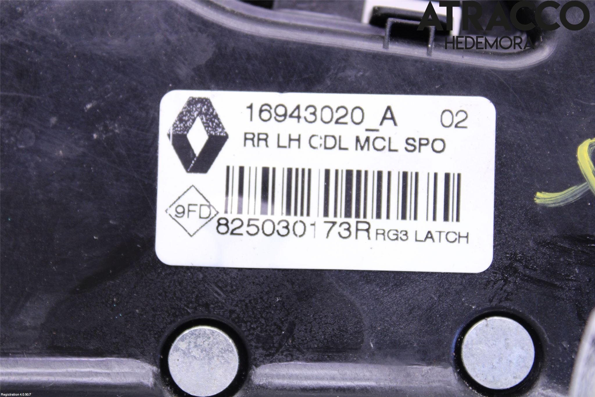 Renault MEGANE IV 16-23 Låskista-Dörrlås