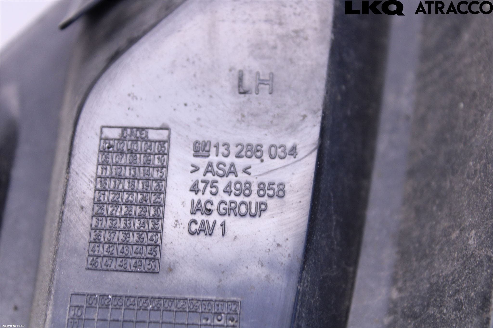 Opel CORSA D 07-14 Dimljussarg Fram