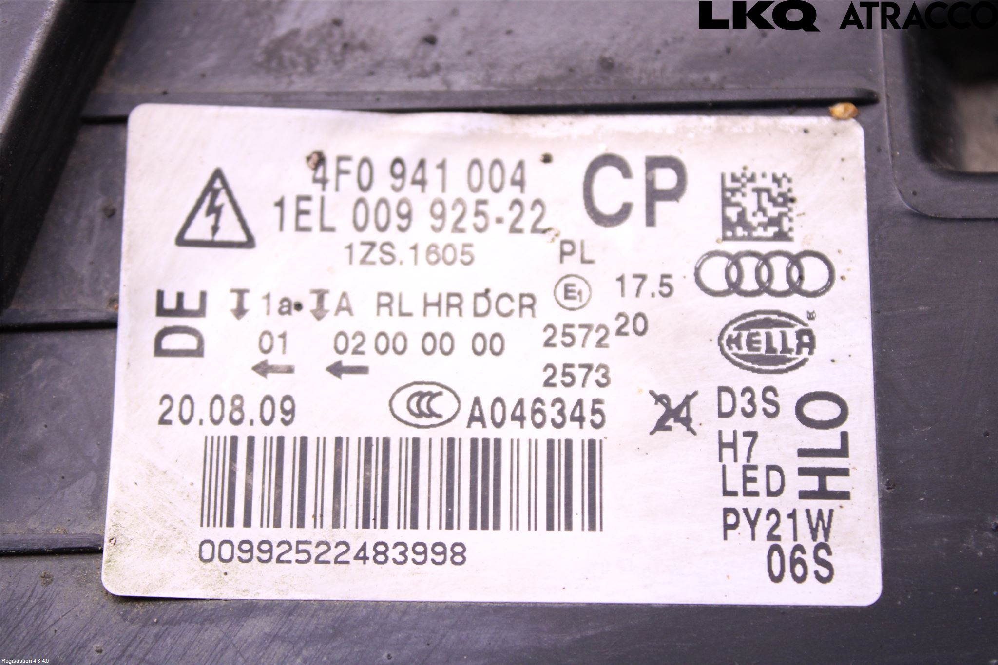 Audi A6/S6     05-11 Strålkastare Höger