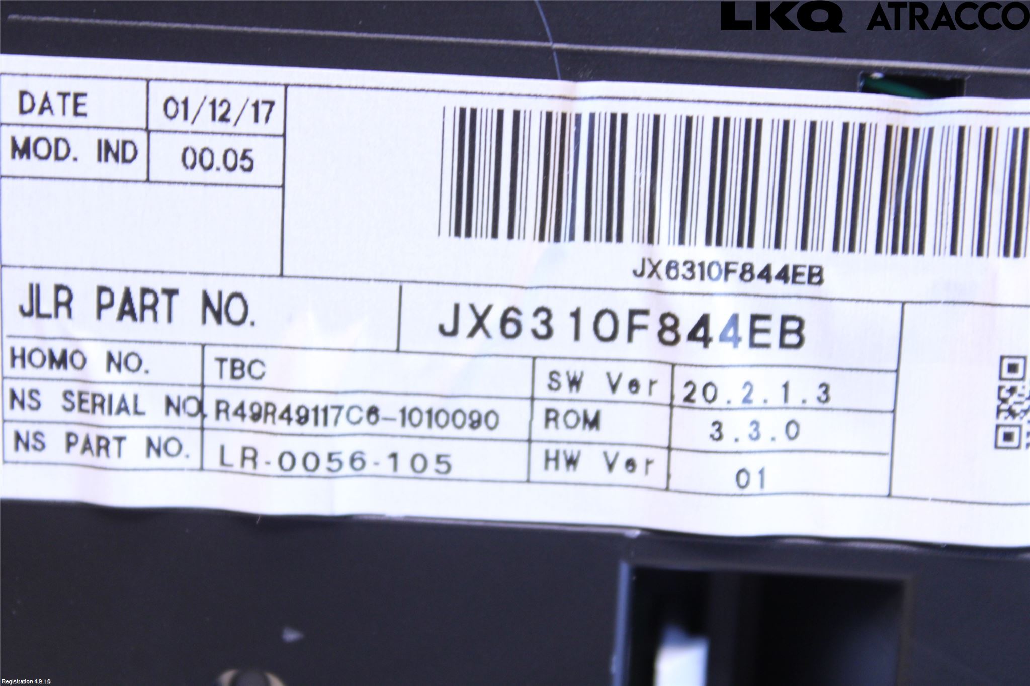 Jaguar XF (X260) 16-24 Instrument Komb